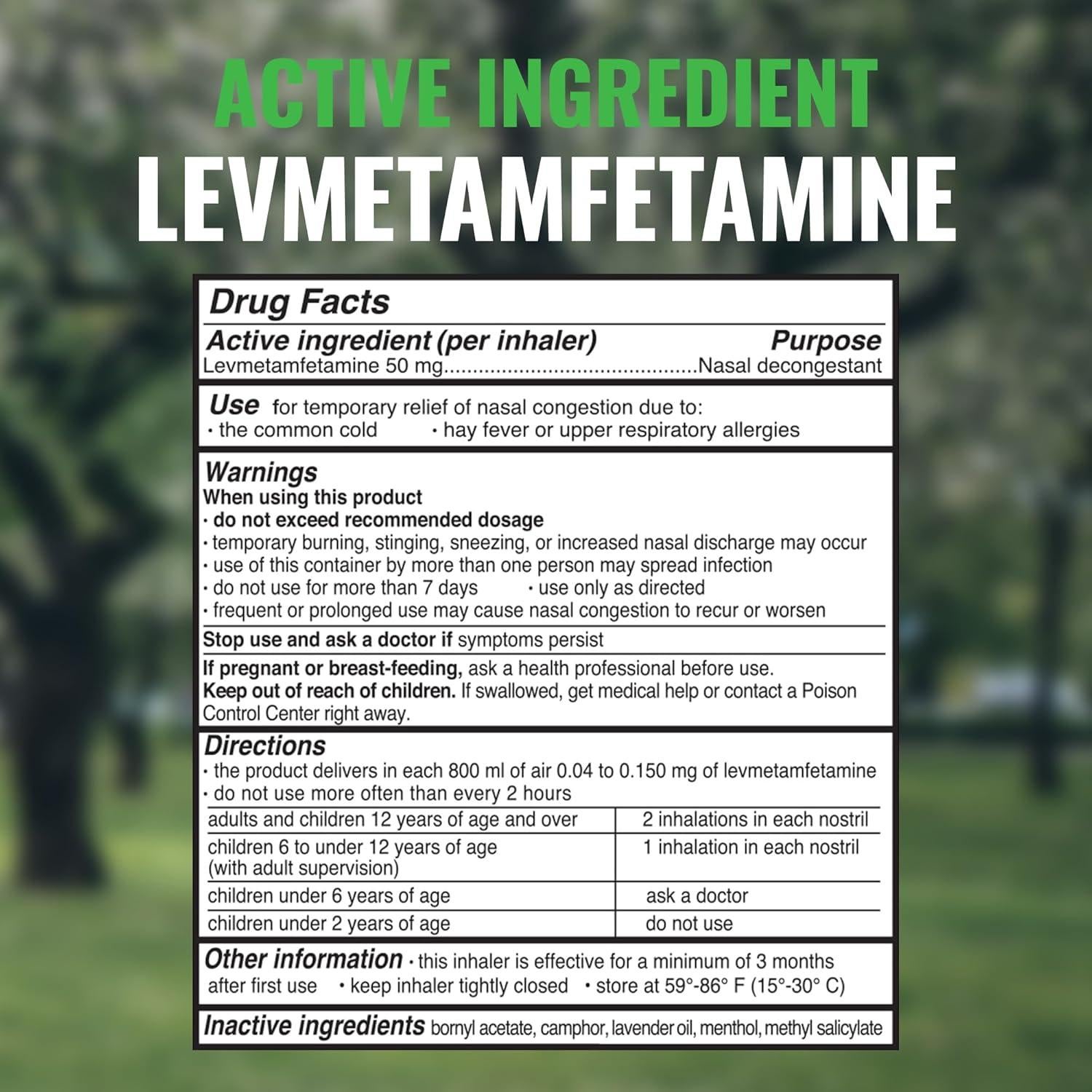 Inhalador Descongestionante Nasal EverClear 0.2 ml - Alivio Alergias