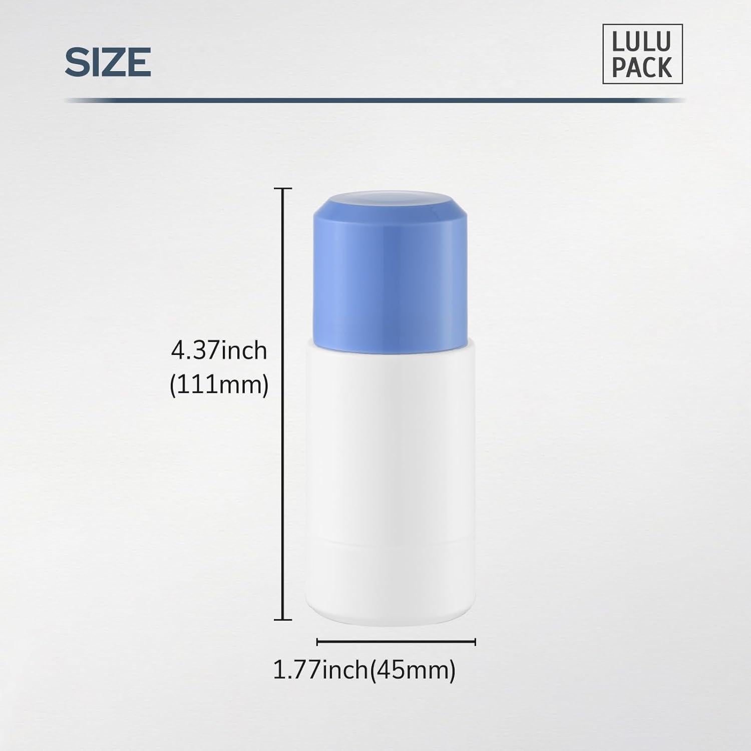 Botellas Roller Reutilizables Lulupack 75ml - 3 Piezas Azul