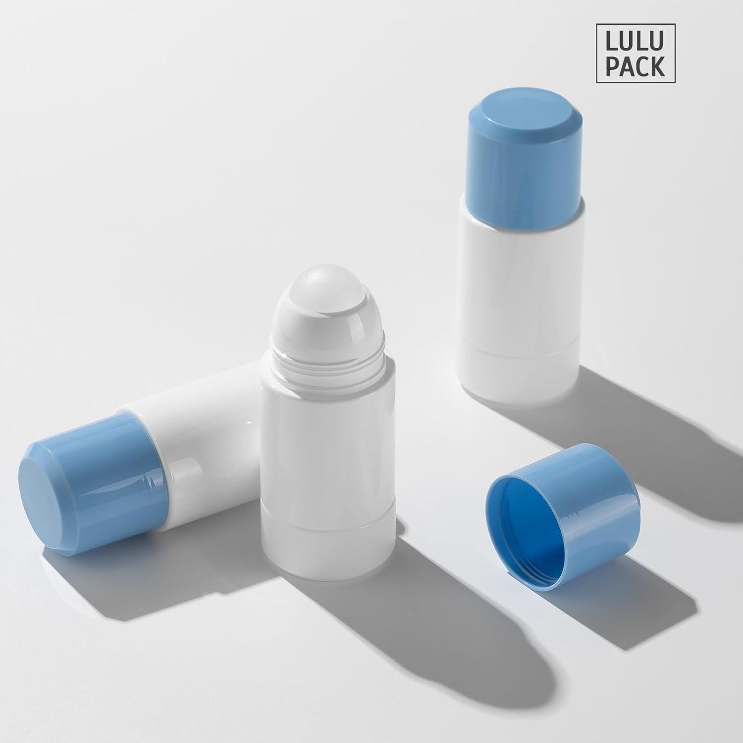 Botellas Roller Reutilizables Lulupack 75ml - 3 Piezas Azul