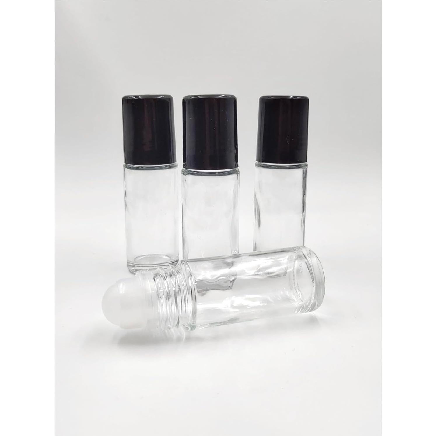 4 Botellas de Rodillo de Vidrio 30ml YYNGJCK para Aceites