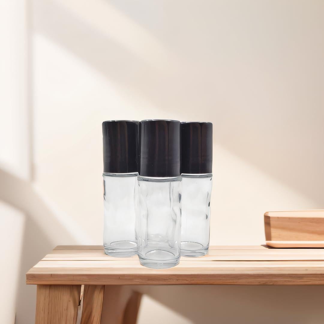 4 Botellas de Rodillo de Vidrio 30ml YYNGJCK para Aceites