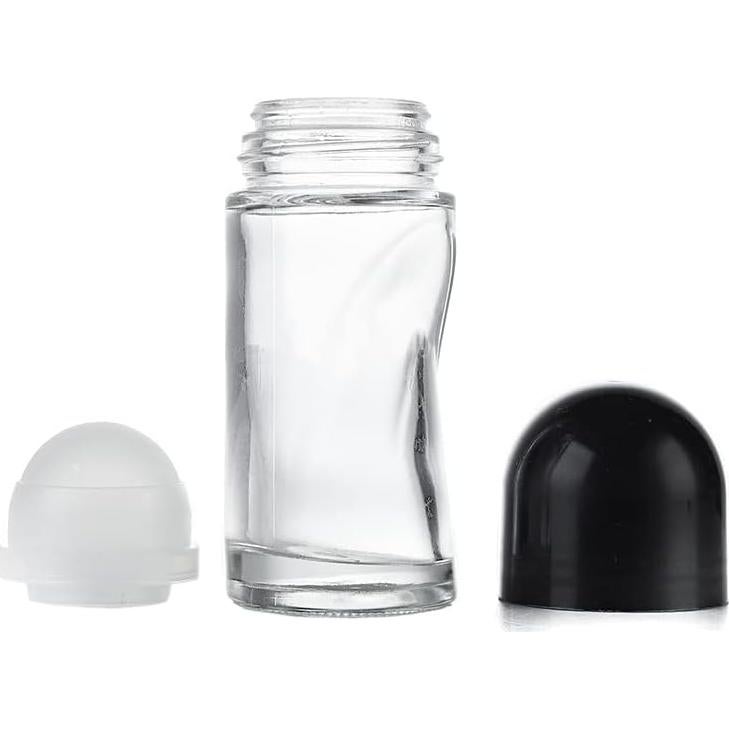 2 Botellas de Rodillo Desodorante de Vidrio 70ml Lasenersm