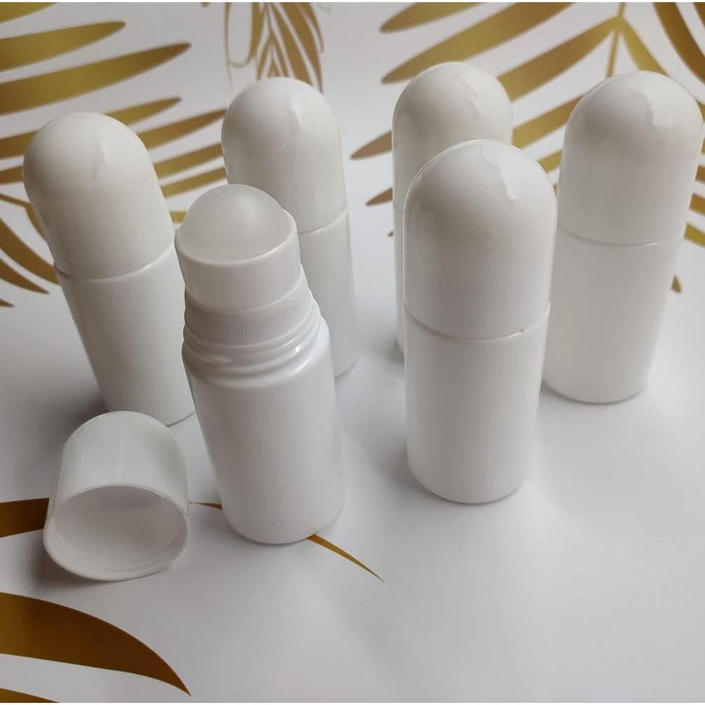 Botellas de Rodillo Vacías Ebonee 50ml Reutilizables x6