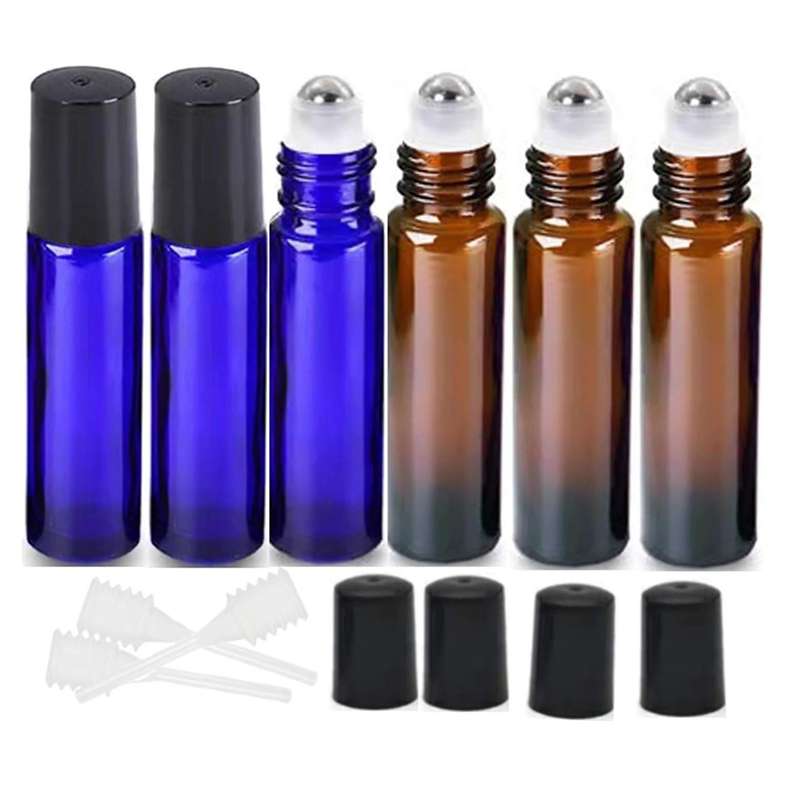 Botellas de Vidrio Rellenables HINNASWA 10ml a Prueba de Fugas