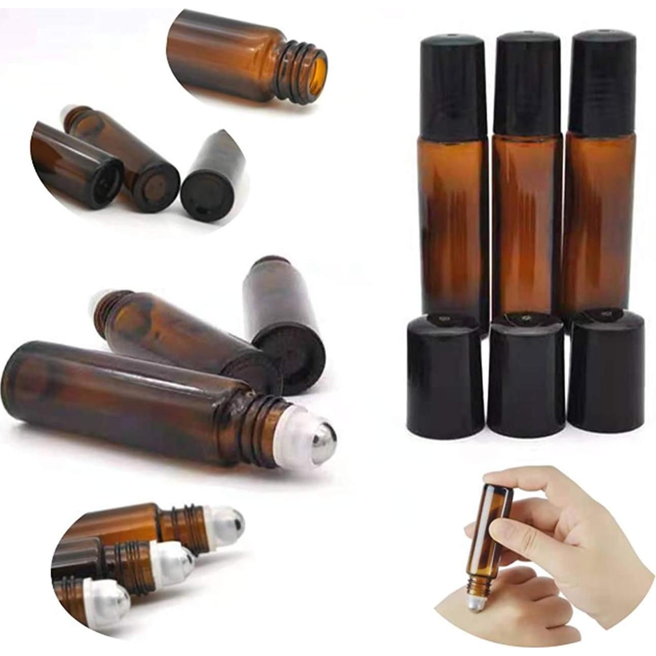 Botellas de Vidrio Rellenables HINNASWA 10ml a Prueba de Fugas