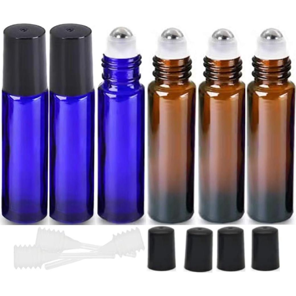 Botellas de Vidrio Rellenables HINNASWA 10ml a Prueba de Fugas