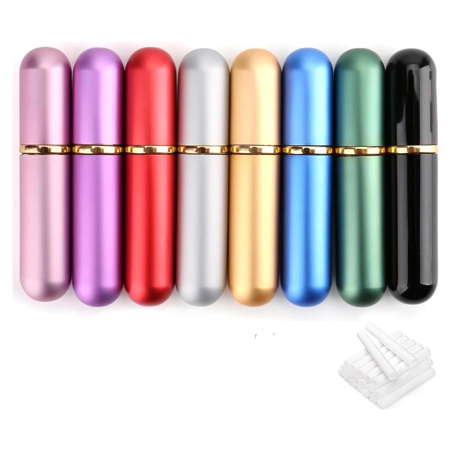 Juego de 8 Inhaladores Nasales Bekith de Aceite Esencial Recargables