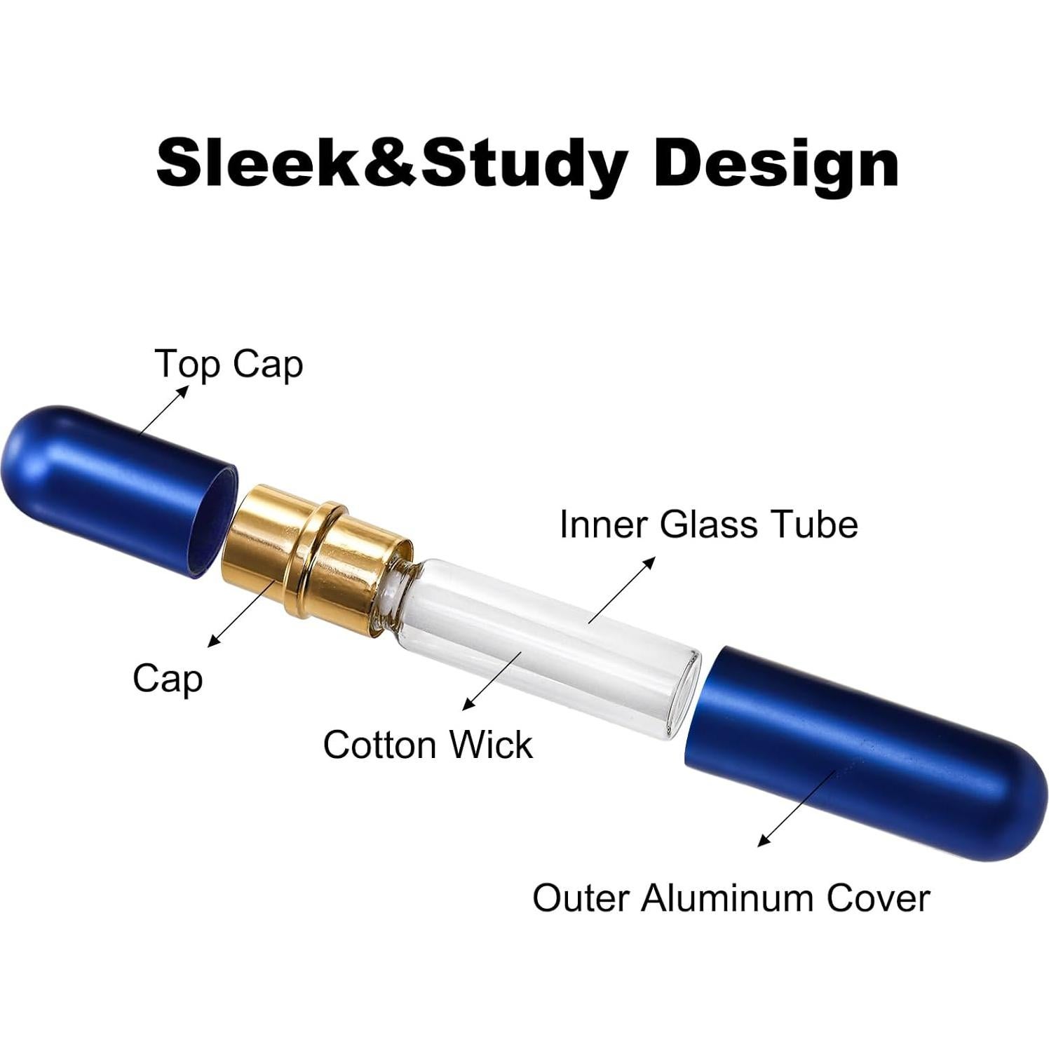 Juego de 8 Inhaladores Nasales Bekith de Aceite Esencial Recargables