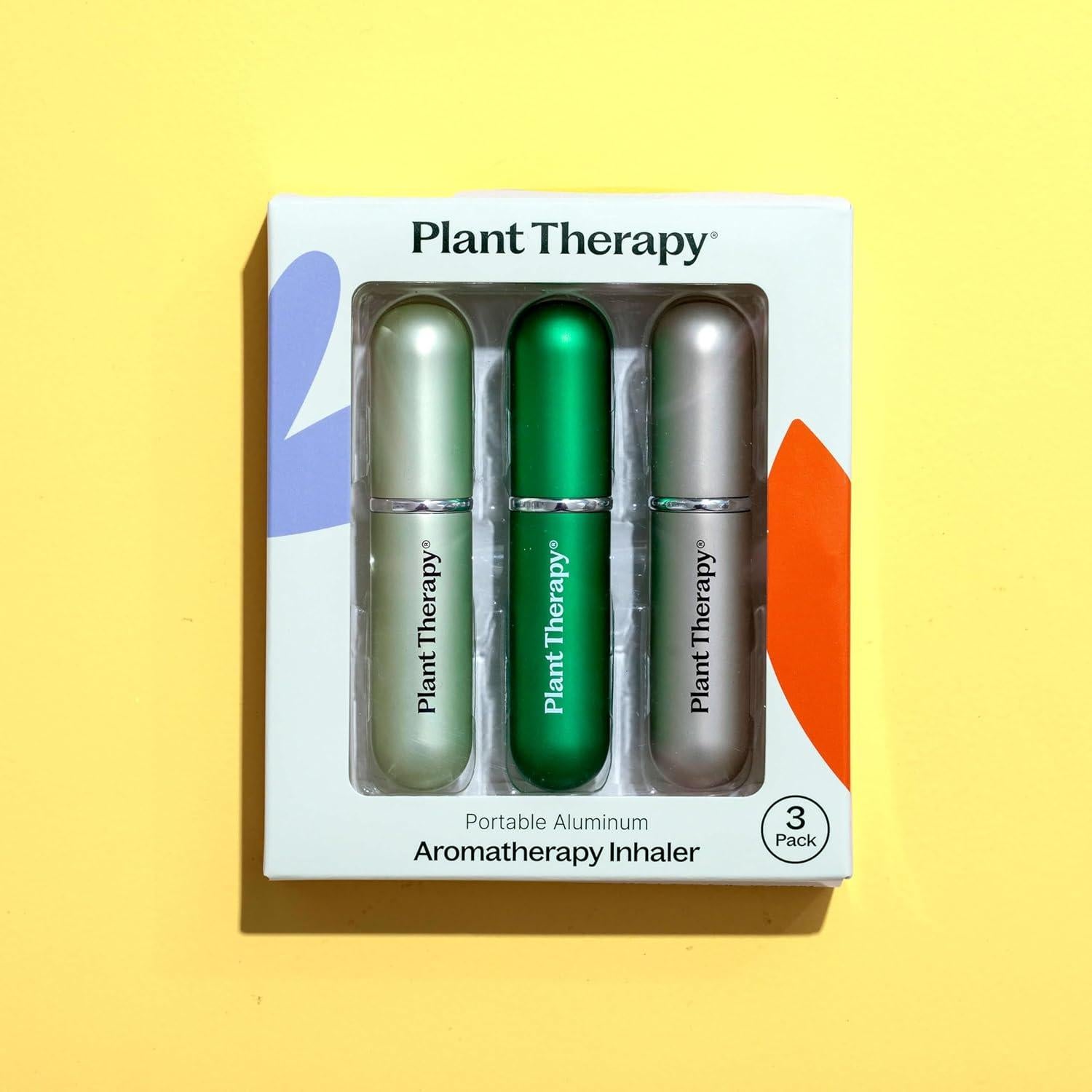 Inhalador Nasal de Aromaterapia Plant Therapy - Paquete de 3