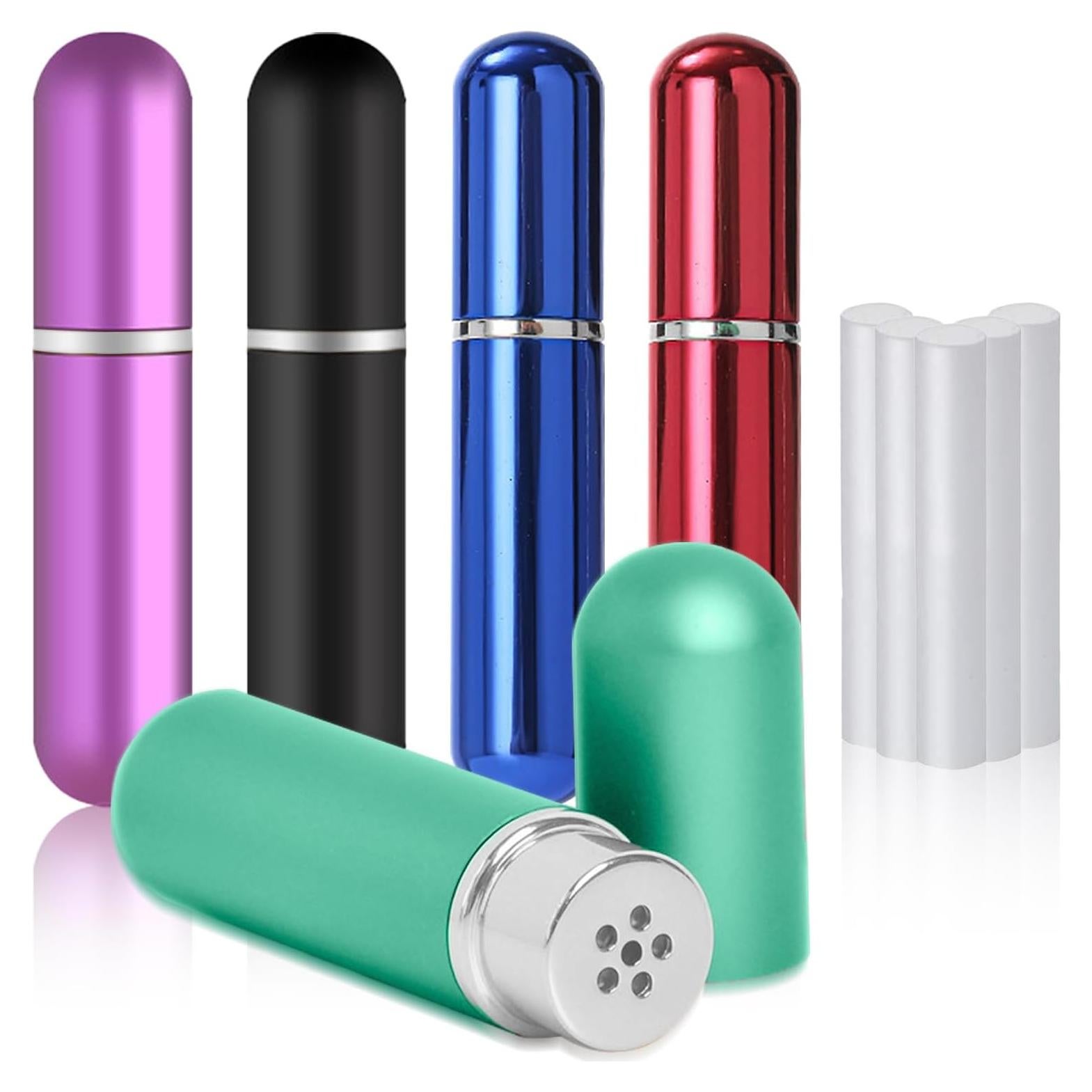 Inhaladores de Aceite Esencial NIIIYTYB 5 Pcs Portátiles