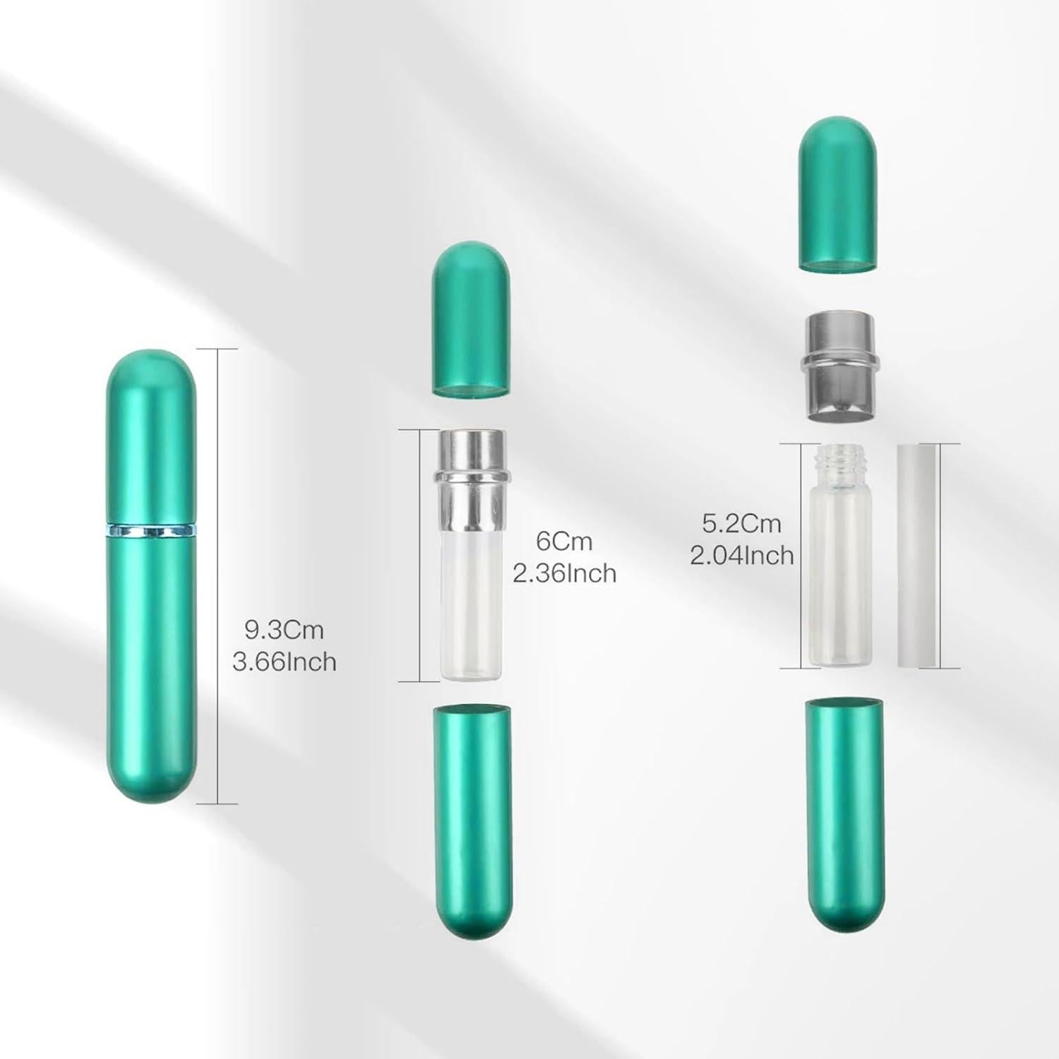 Inhaladores de Aceite Esencial NIIIYTYB 5 Pcs Portátiles