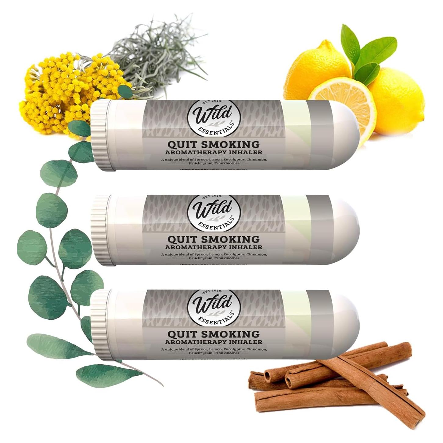 Inhaladores Nasales Aromaterapia Esenciales Salvajes - Paquete 3