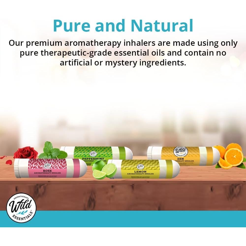 Inhaladores Nasales Aromaterapia Esenciales Salvajes - Paquete 3