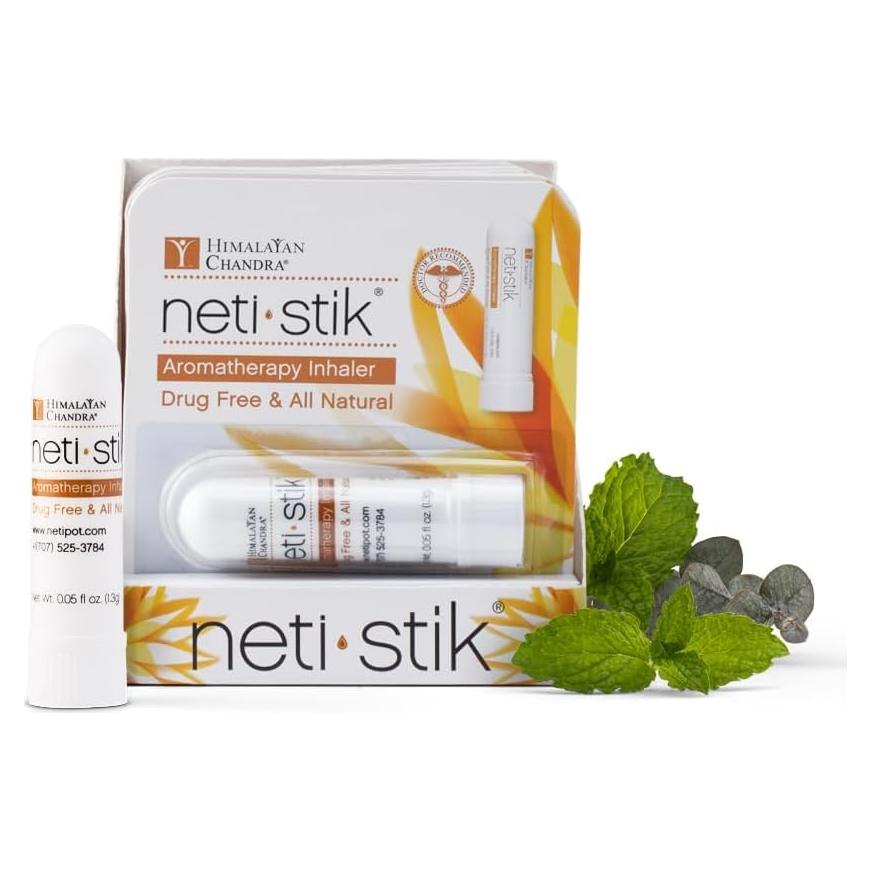 Inhalador de Aromaterapia Neti Stik Himalayan Chandra - 2 Unidades