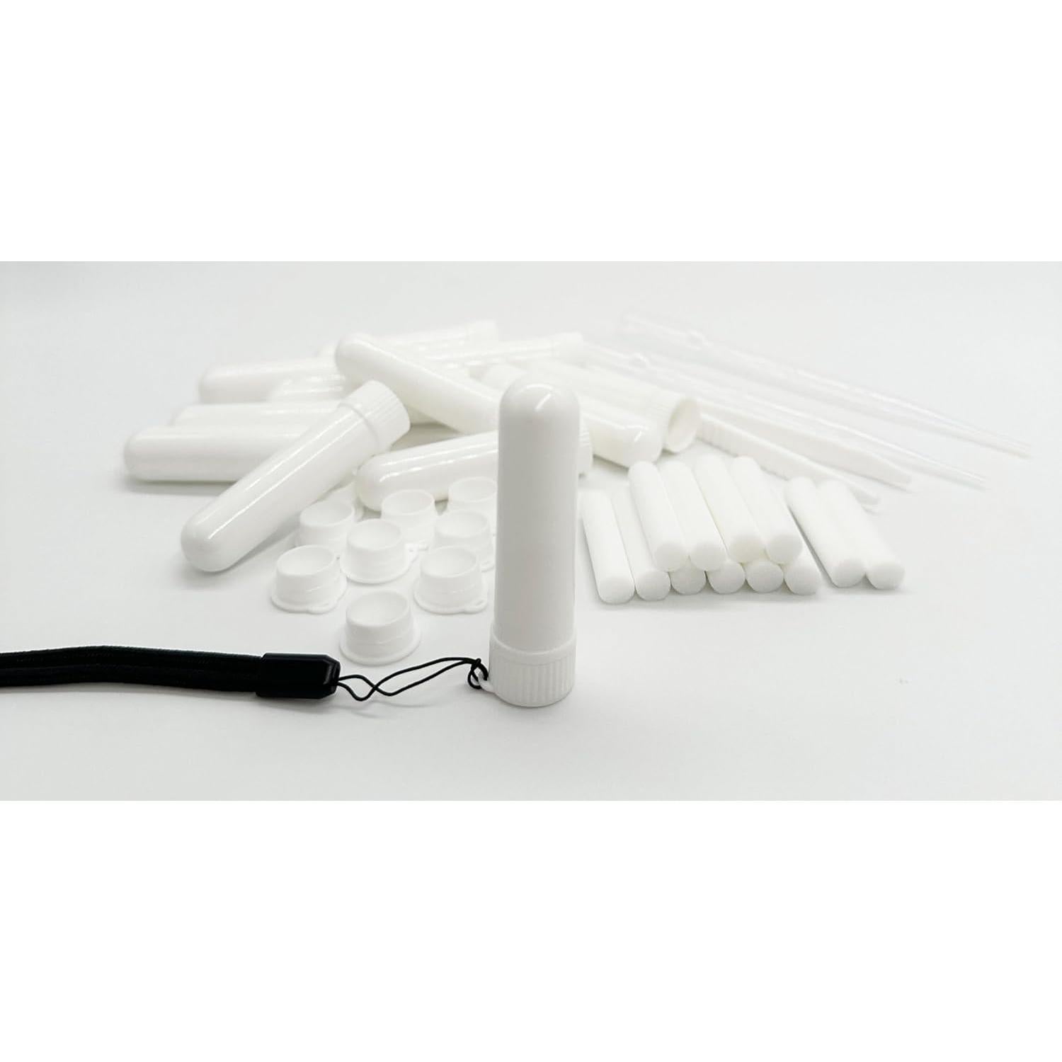 Juego de 12 Inhaladores Nasales ZIOJOVK + 2 Cuentagotas