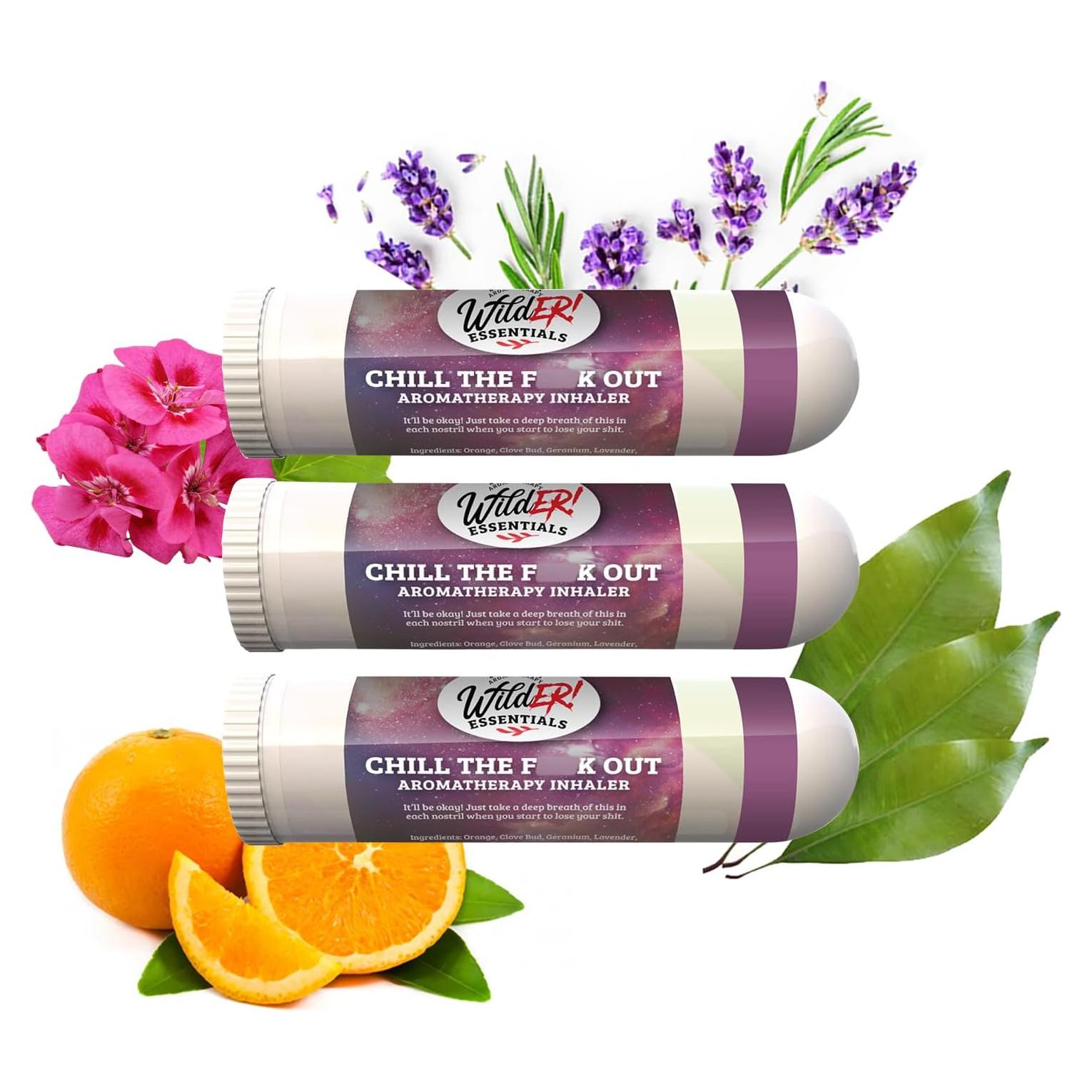 Inhaladores Nasales Aromaterapia Esenciales Salvajes 3 Piezas