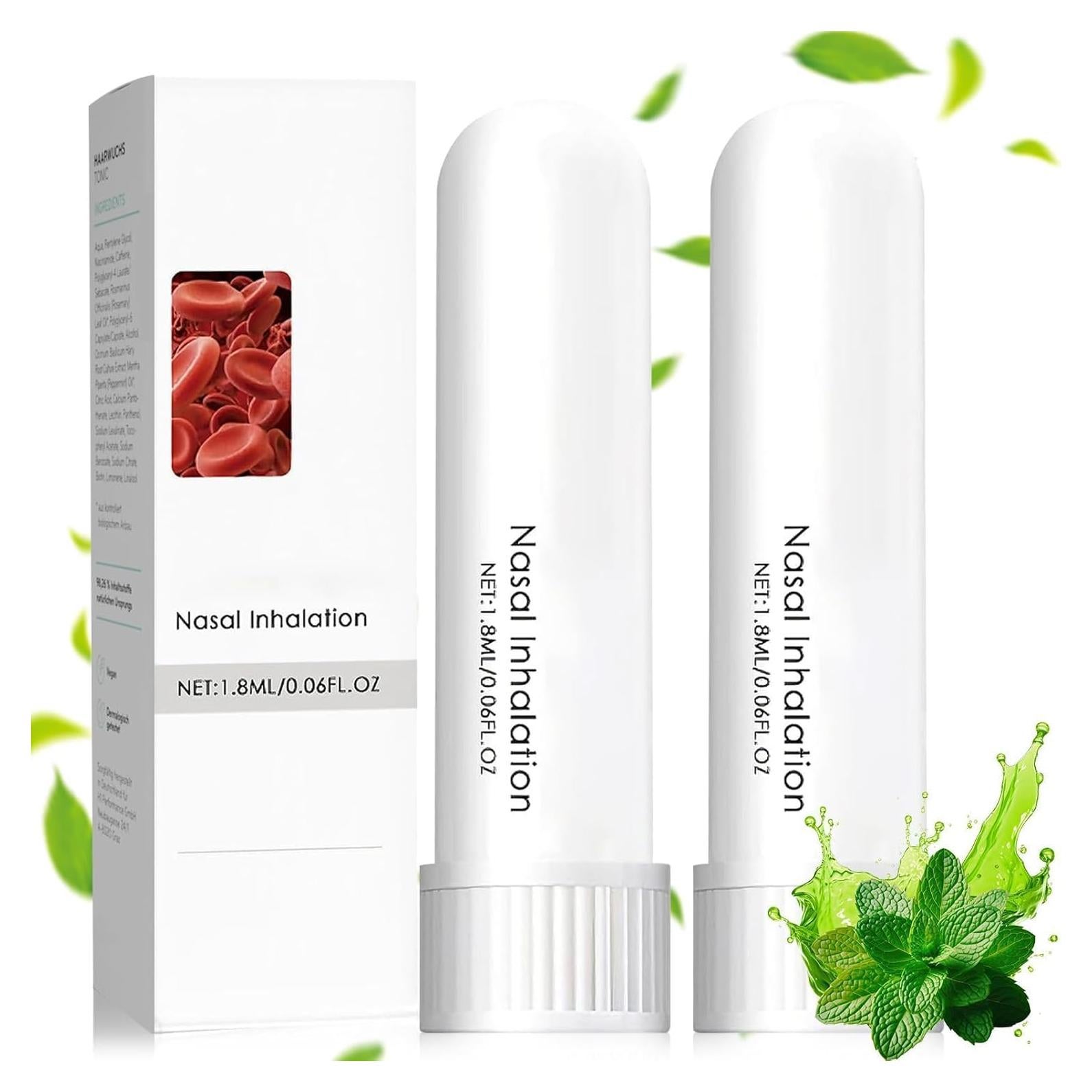 Inhalador Nasal de Aceite Esencial SSHG - 2 Pcs para Enfoque