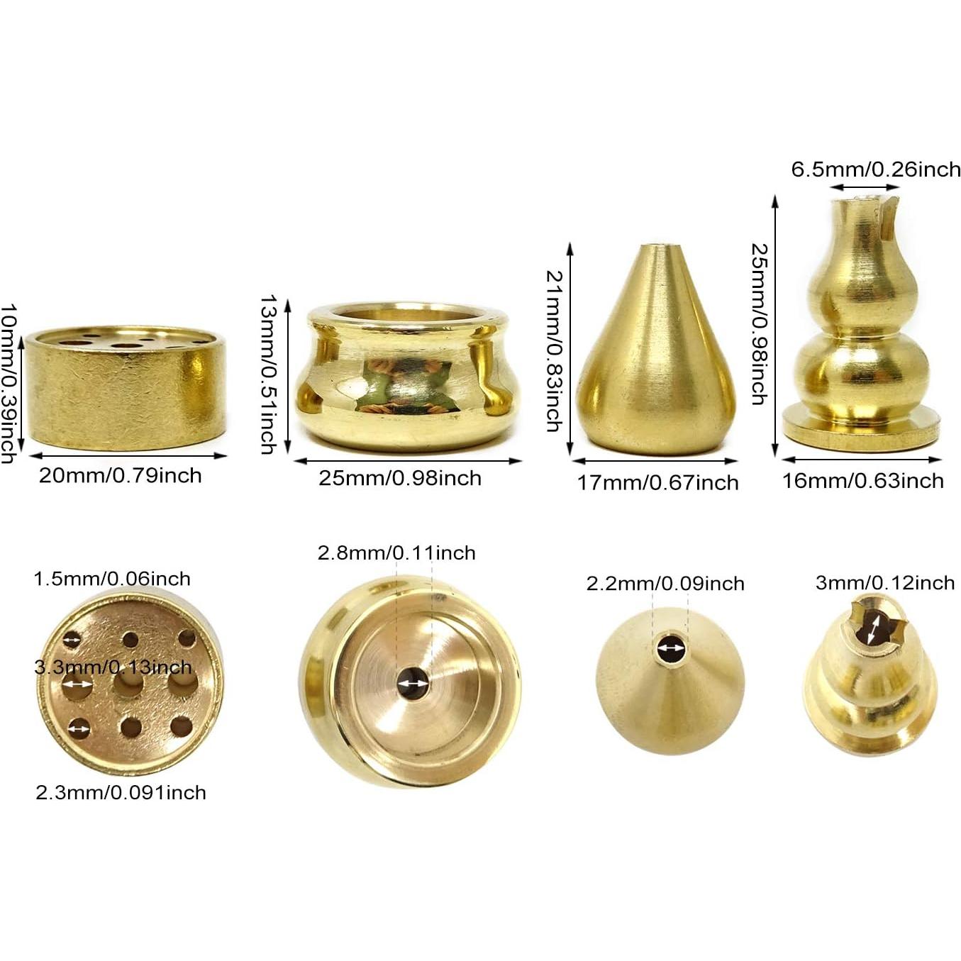 Soporte de Incienso de Latón Honbay 4PCS Mini Quemador