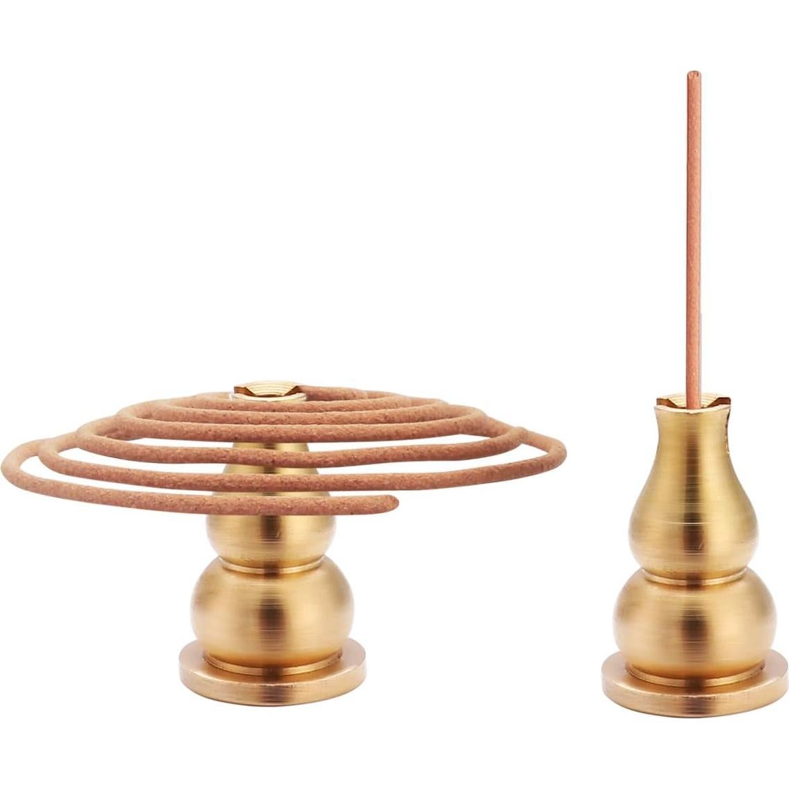 Quemador de Incienso de Latón Chenshuo - 3 Soportes Dorados