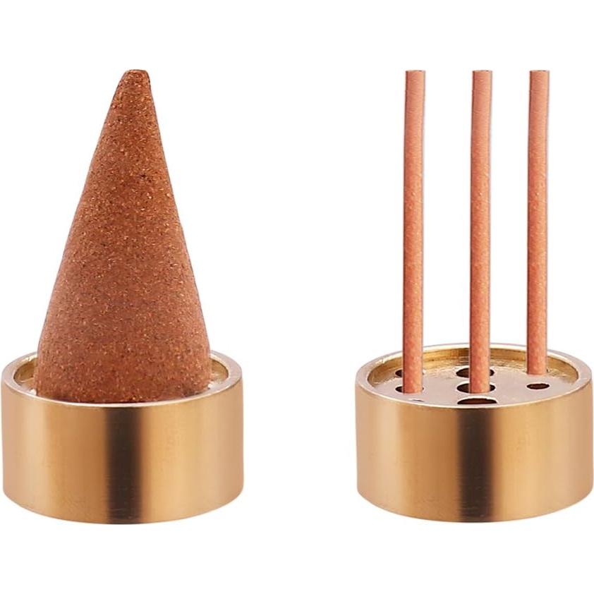 Quemador de Incienso de Latón Chenshuo - 3 Soportes Dorados