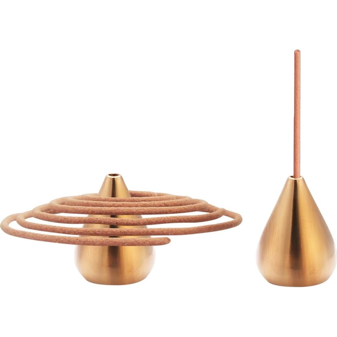 Quemador de Incienso de Latón Chenshuo - 3 Soportes Dorados