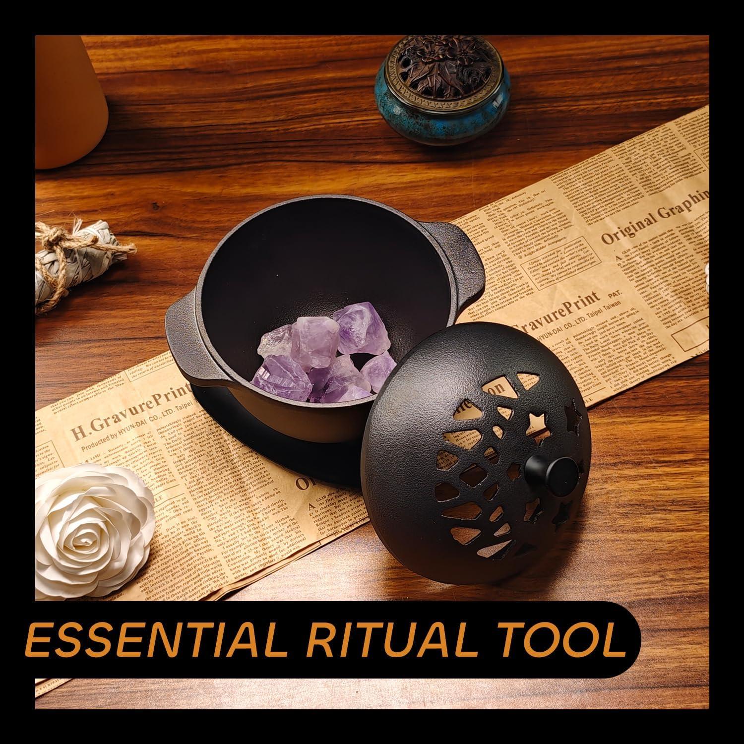 Horno de Incienso de Hierro Fundido IPROUDER 2.49 kg Redondo