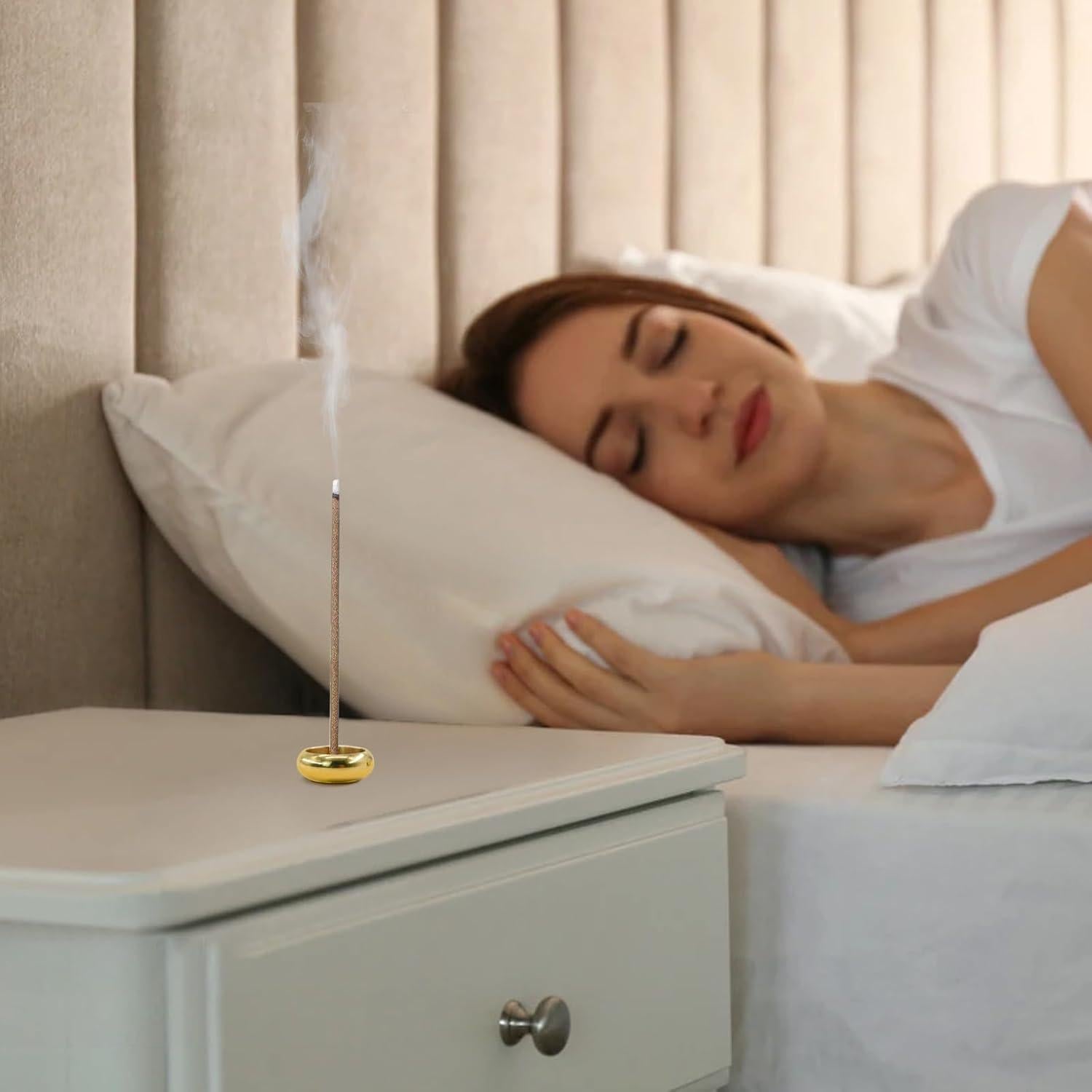 Soporte de Incienso de Latón MrMrKura - 12 Piezas Doradas