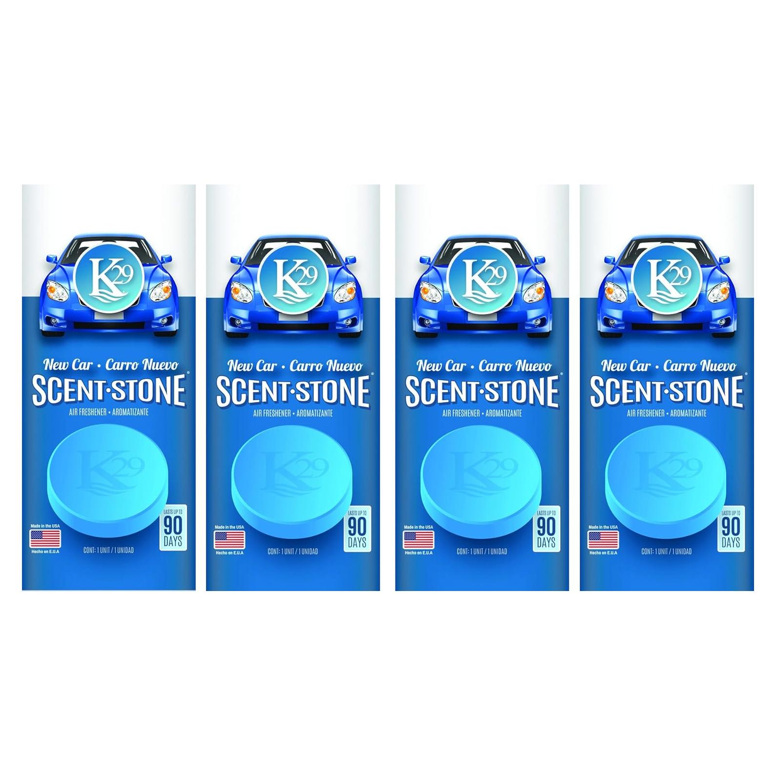 Ambientador de Piedra K29 Sterling Teal - Nuevo Auto (4 Pzas)