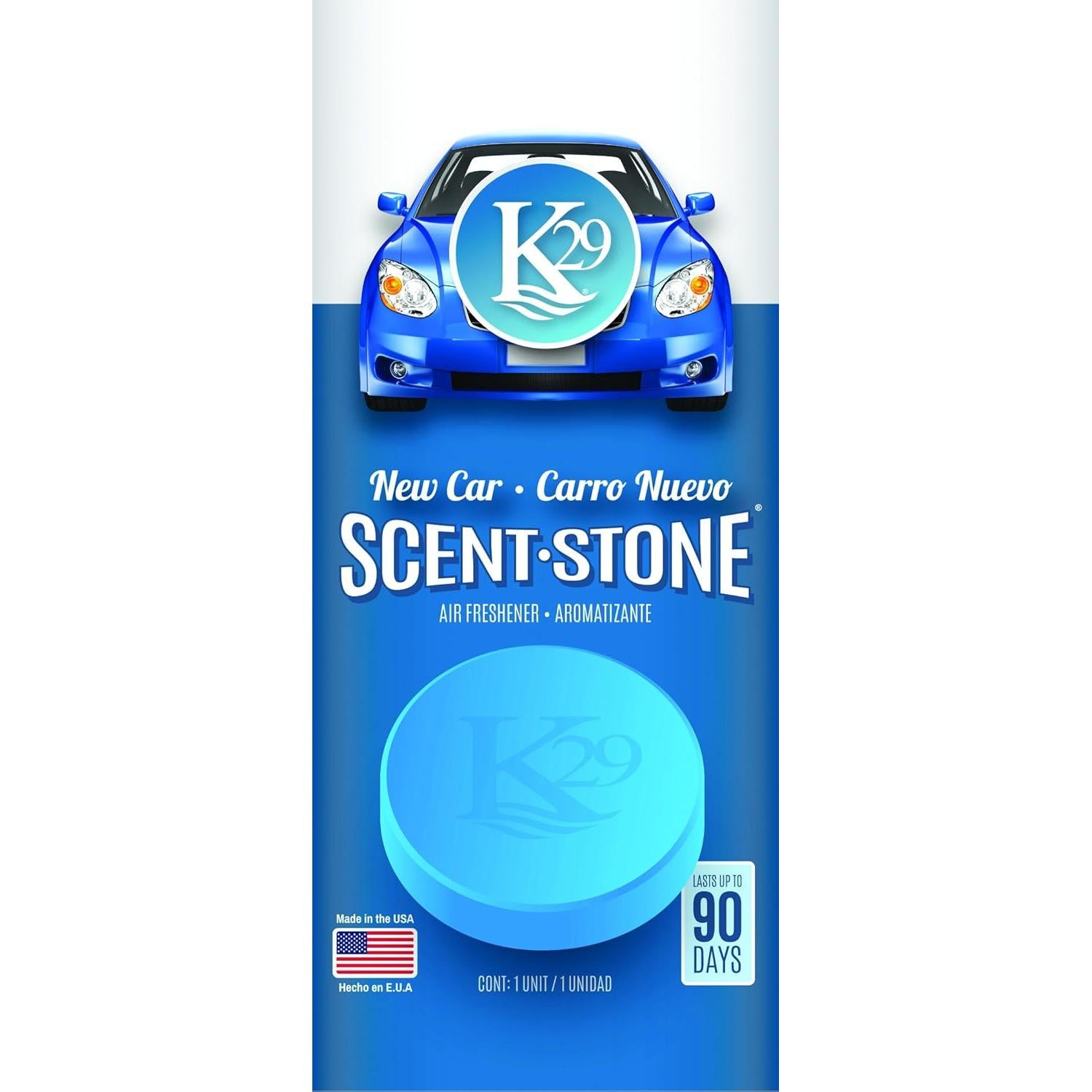 Ambientador de Piedra K29 Sterling Teal - Nuevo Auto (4 Pzas)