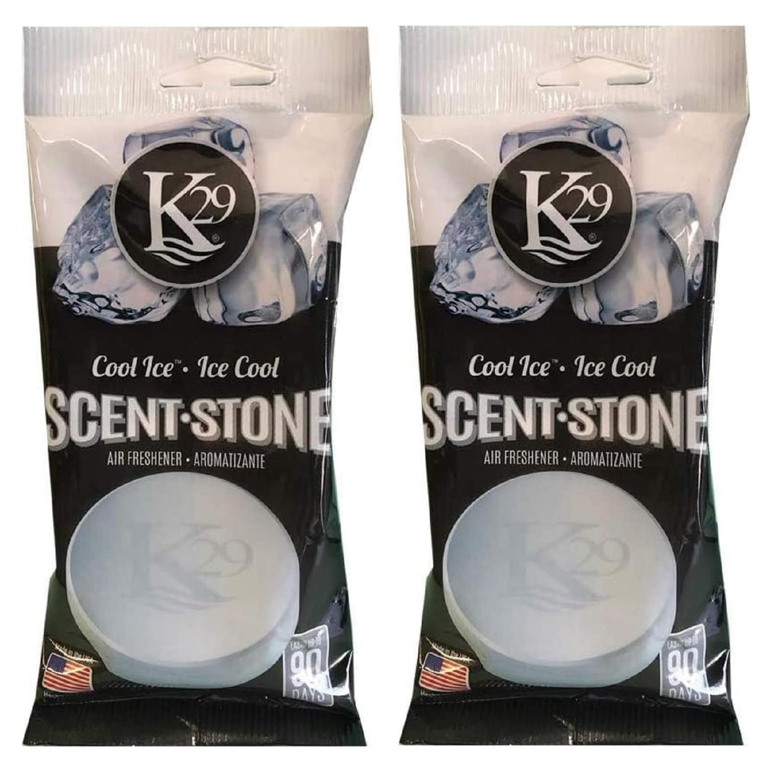 Ambientador de piedra K29 - Fragancia Hielo Fresco (2 unidades)