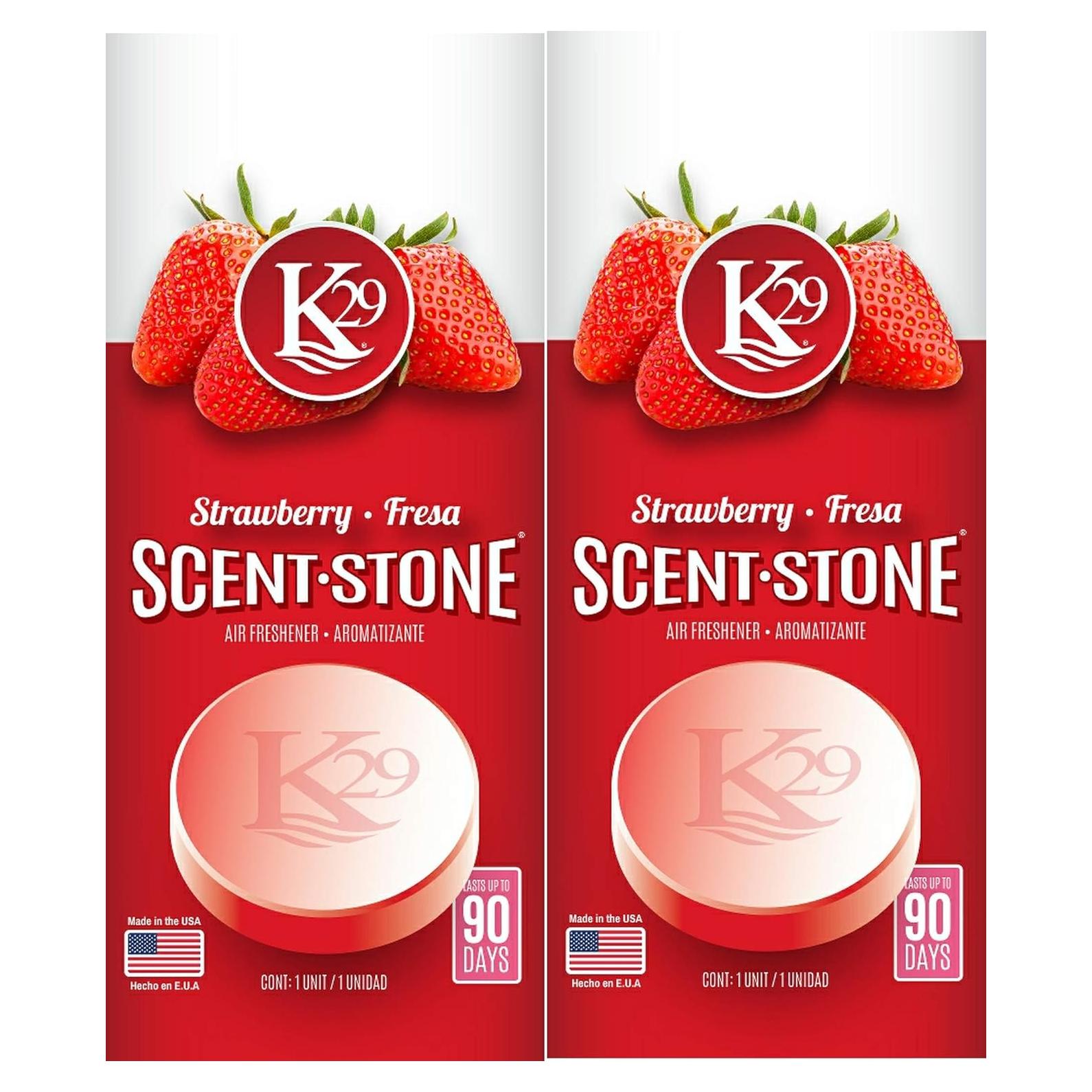 Ambientador K29 Fresa Ecológico - Paquete de 2, 90 Días