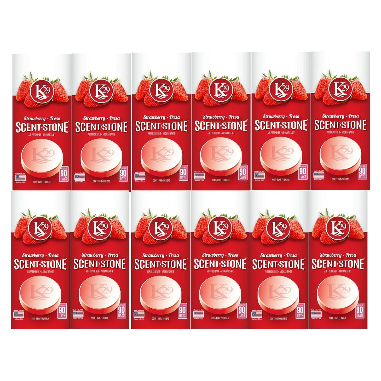 Aromatizante de Aire K29 Fresa - Paquete de 12 Unidades
