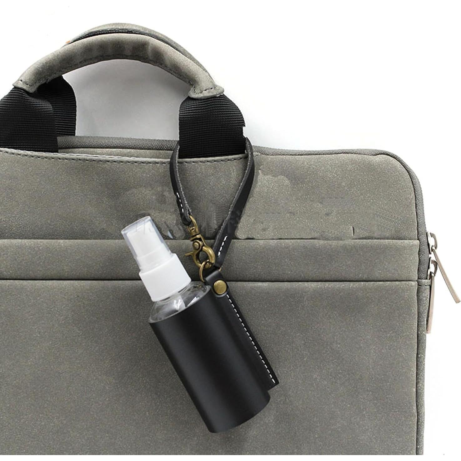 Soporte para Botella de Spray Sanitizante VKSG 60ml - Negro