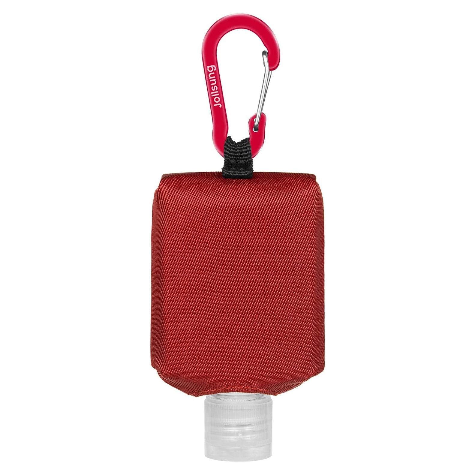 Soporte Portátil para Desinfectante de Manos Loción 60ML Rojo