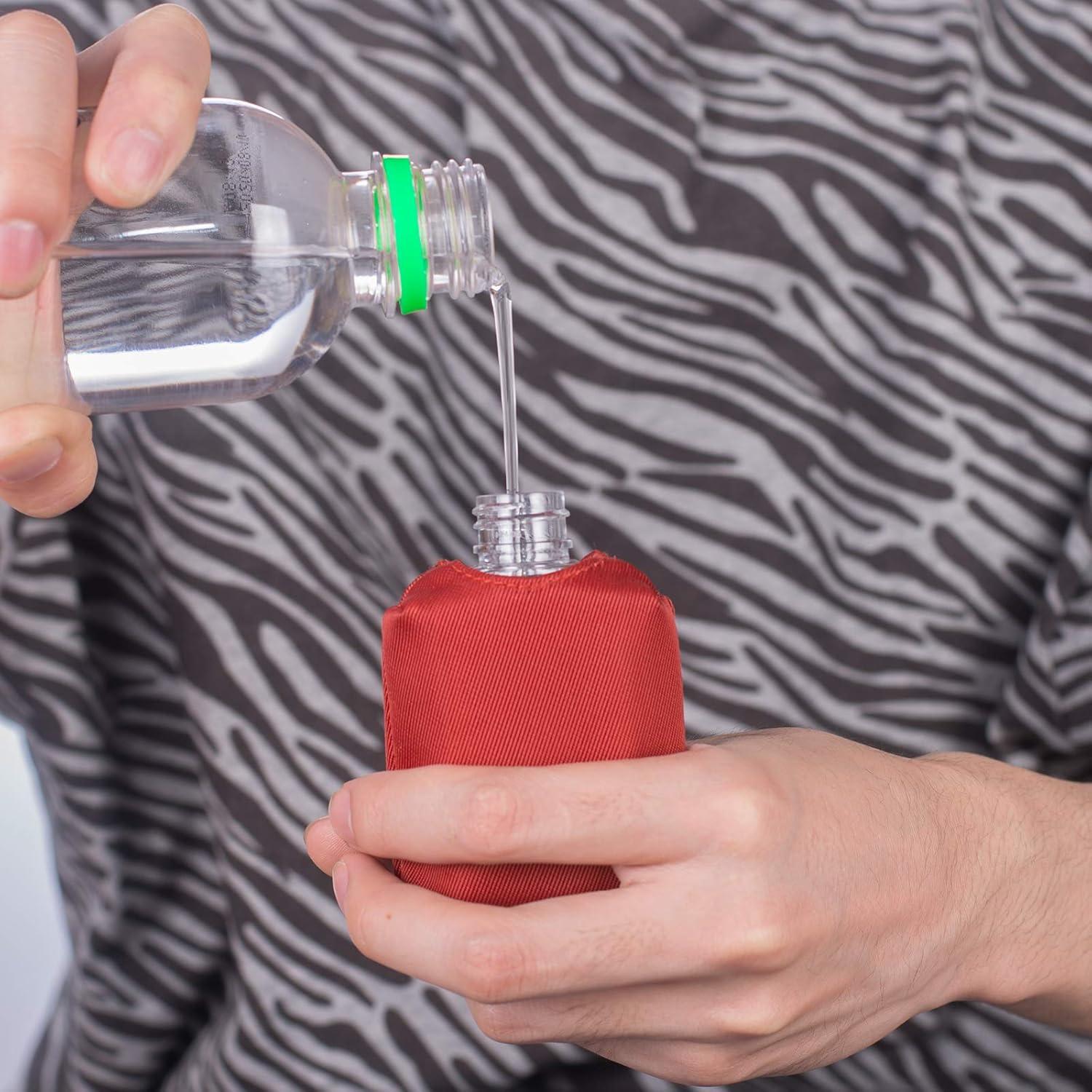 Soporte Portátil para Desinfectante de Manos Loción 60ML Rojo