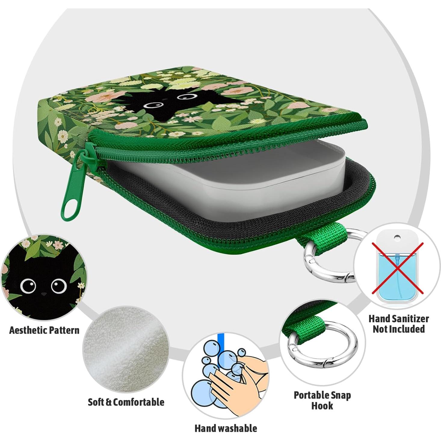 Estuche para Desinfectante de Manos Gato Negro Mcapirivo 30ml