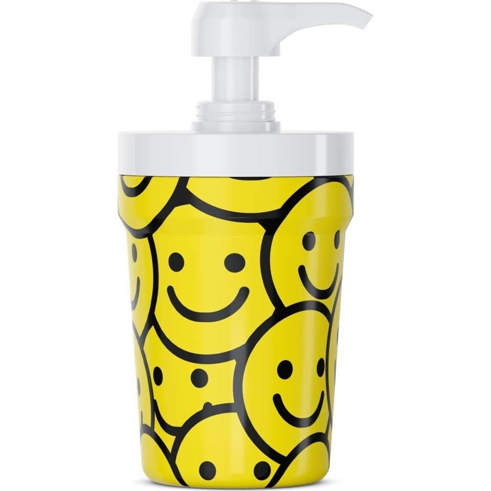 Dispensador de desinfectante PumpCup 236.6 ml cara sonriente