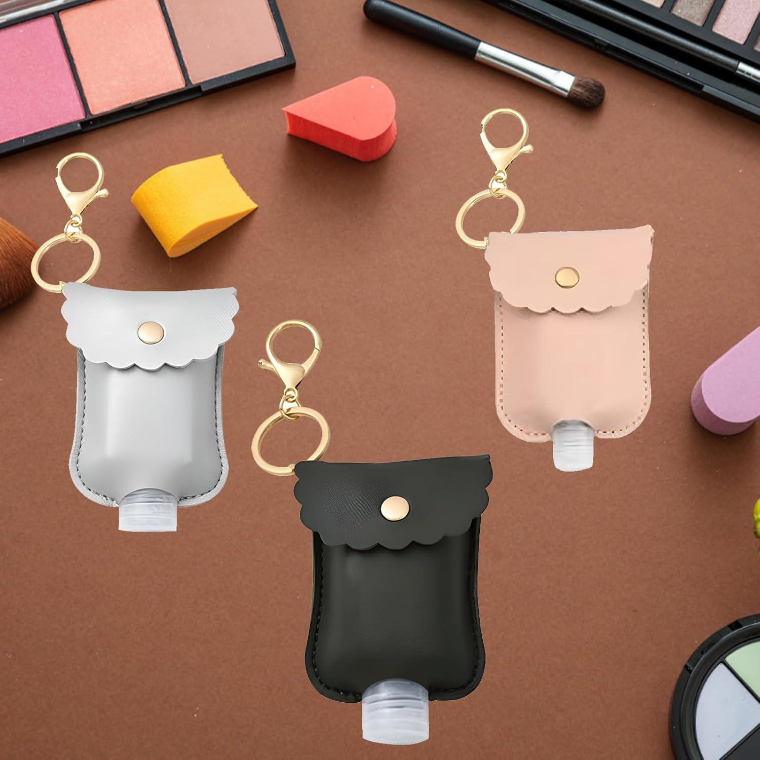 4 Soportes de Desinfectante de Manos Pcmursal - 60 ml Cuero