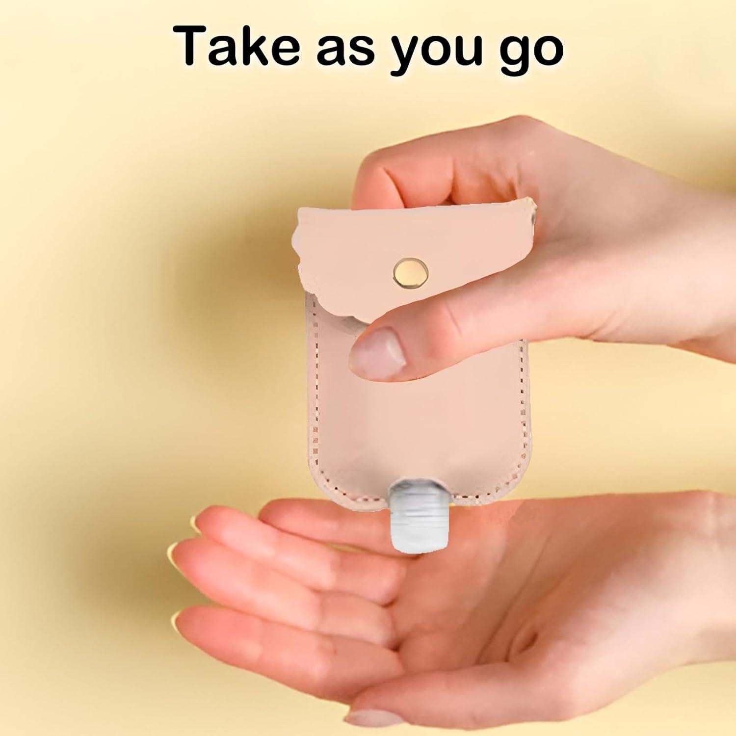 4 Soportes de Desinfectante de Manos Pcmursal - 60 ml Cuero