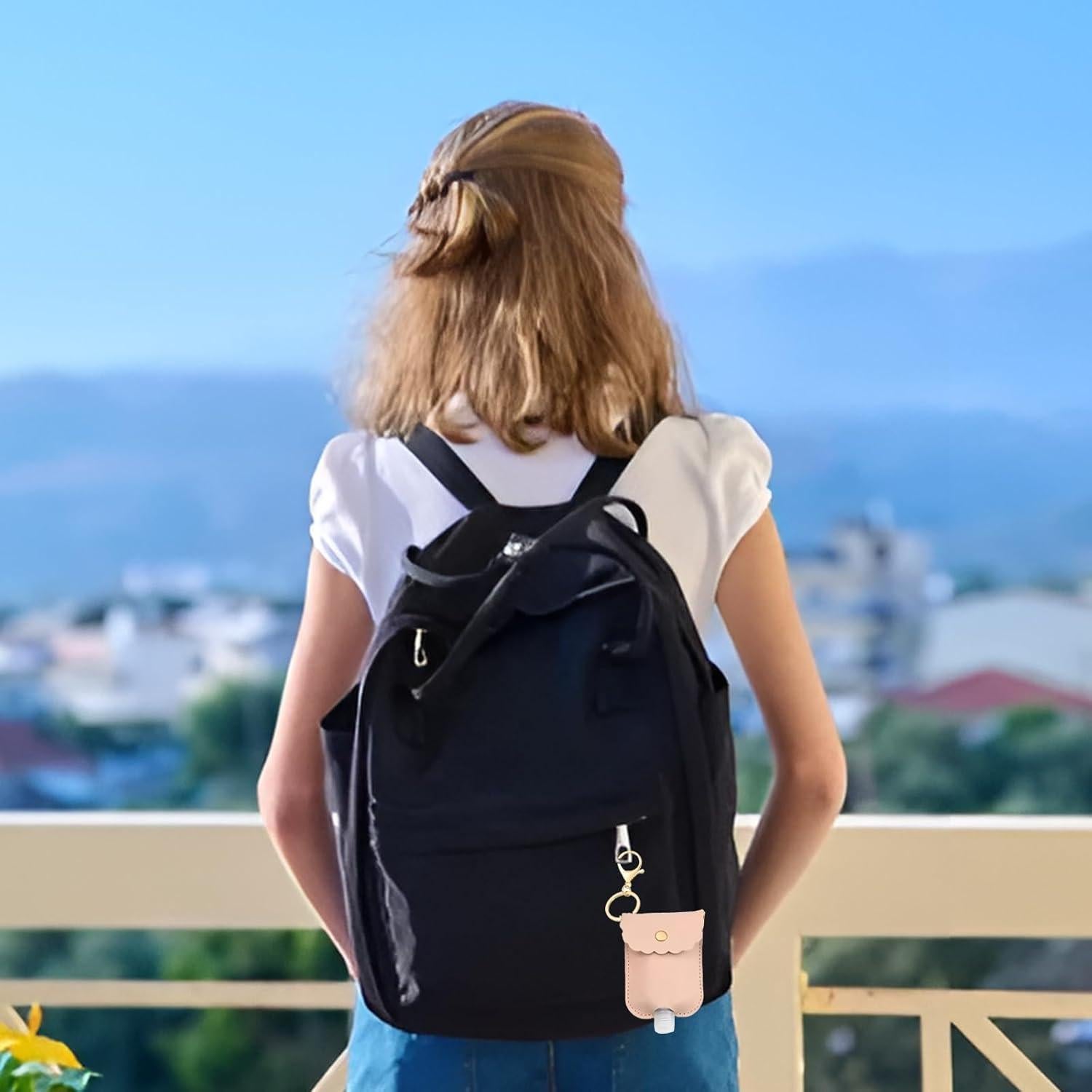 4 Soportes de Desinfectante de Manos Pcmursal - 60 ml Cuero