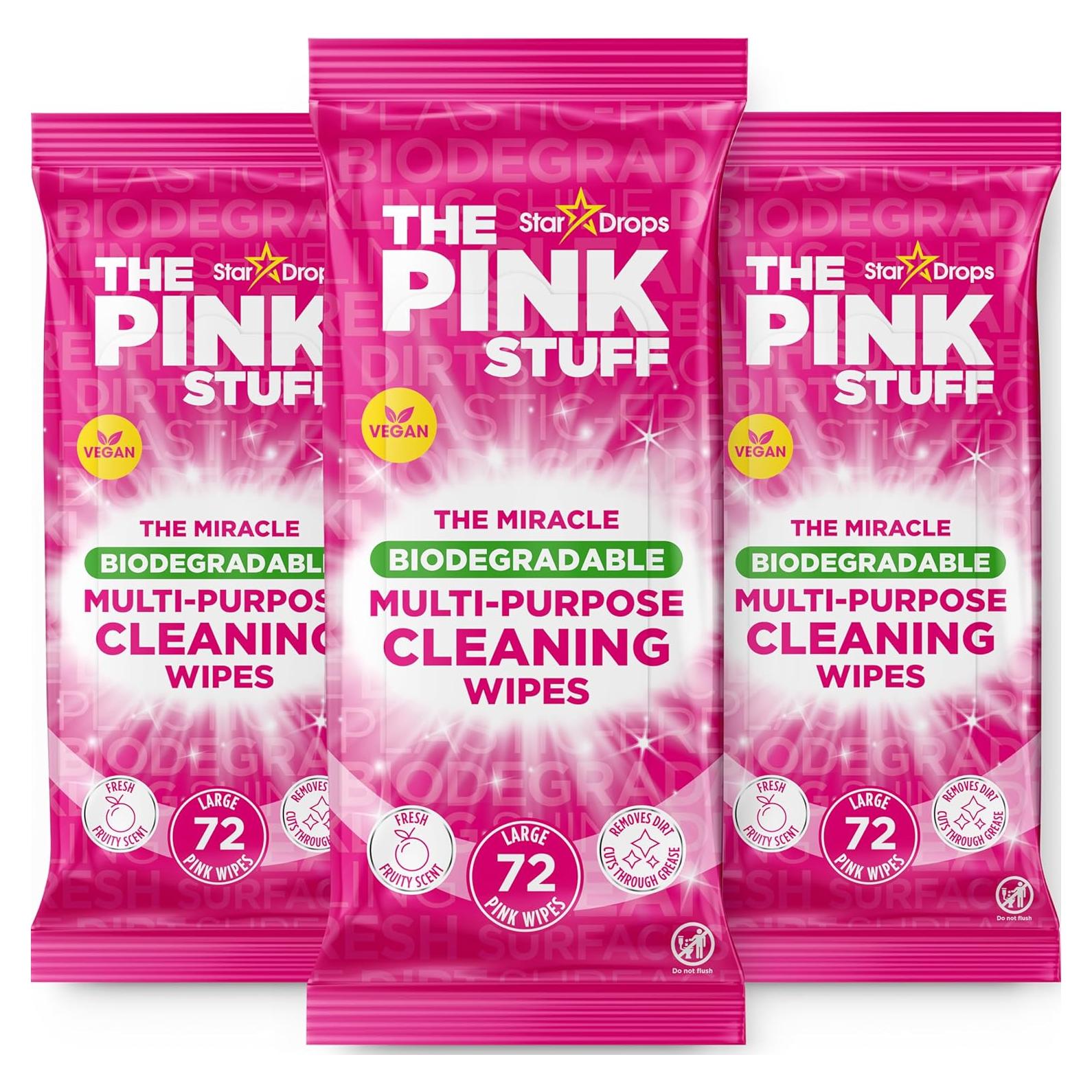 Toallitas Multiusos The Pink Stuff - 216 Unidades - Limpieza Efectiva