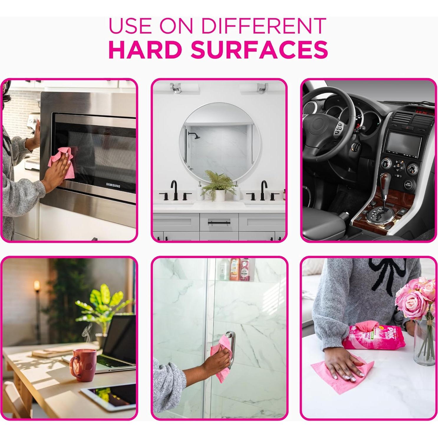 Toallitas Multiusos The Pink Stuff - 216 Unidades - Limpieza Efectiva