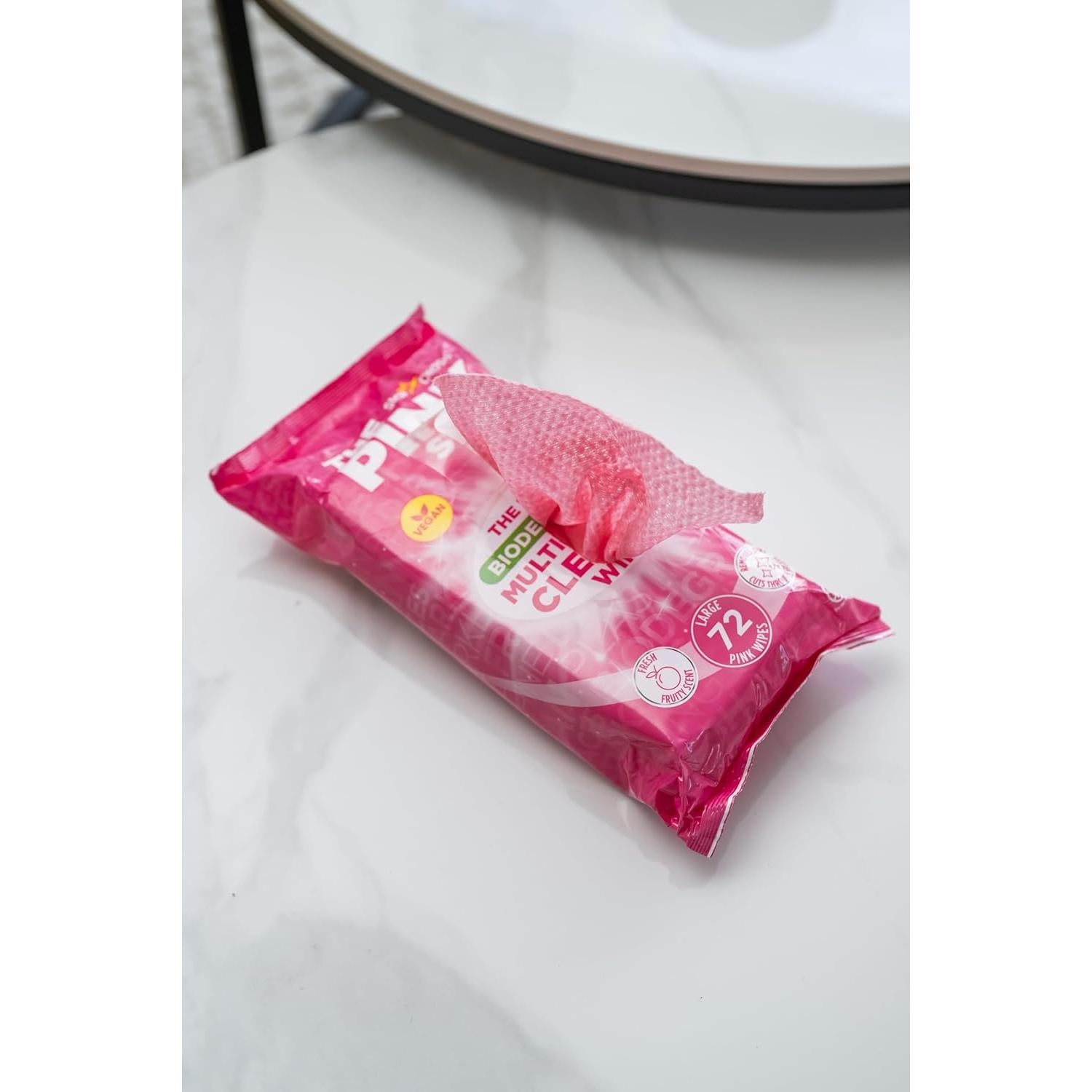 Toallitas Multiusos The Pink Stuff - 216 Unidades - Limpieza Efectiva