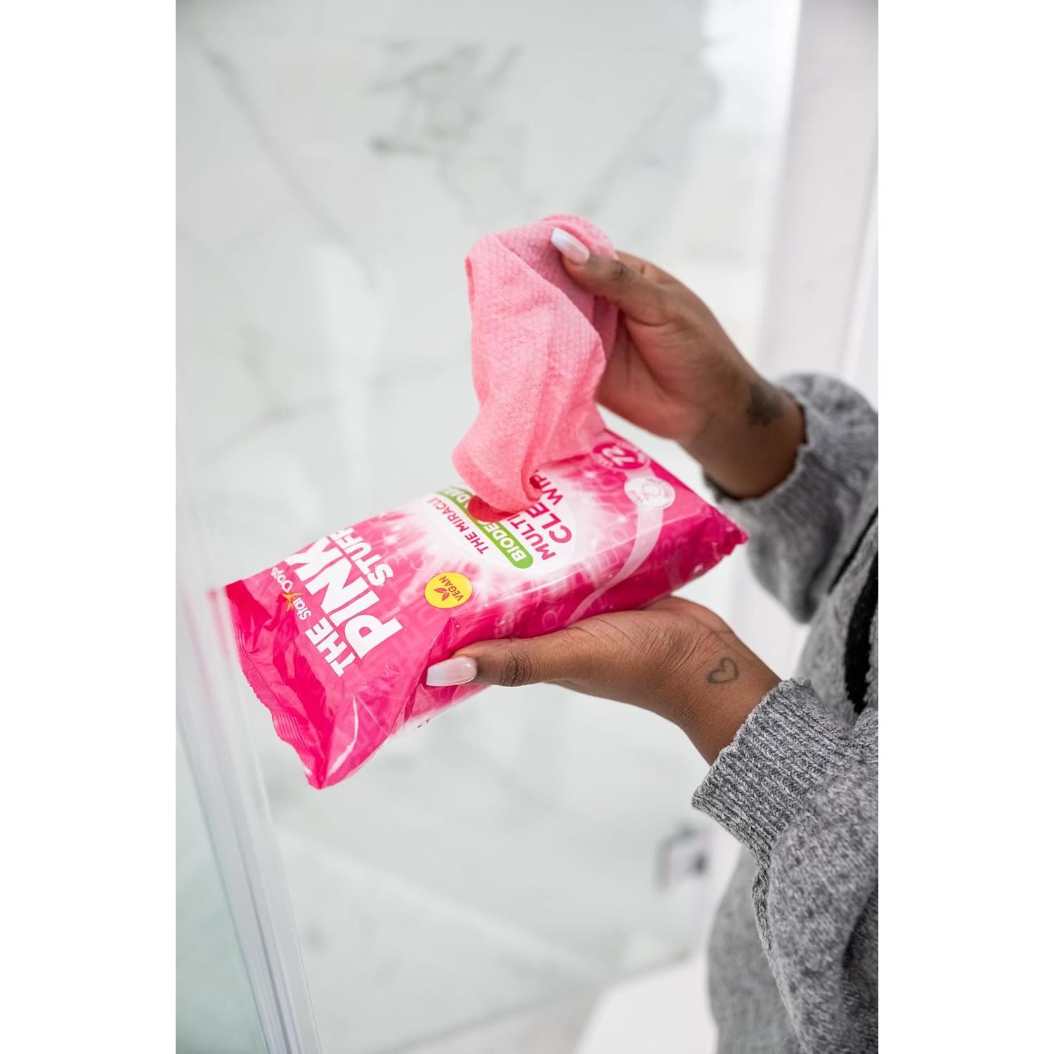 Toallitas Multiusos The Pink Stuff - 216 Unidades - Limpieza Efectiva