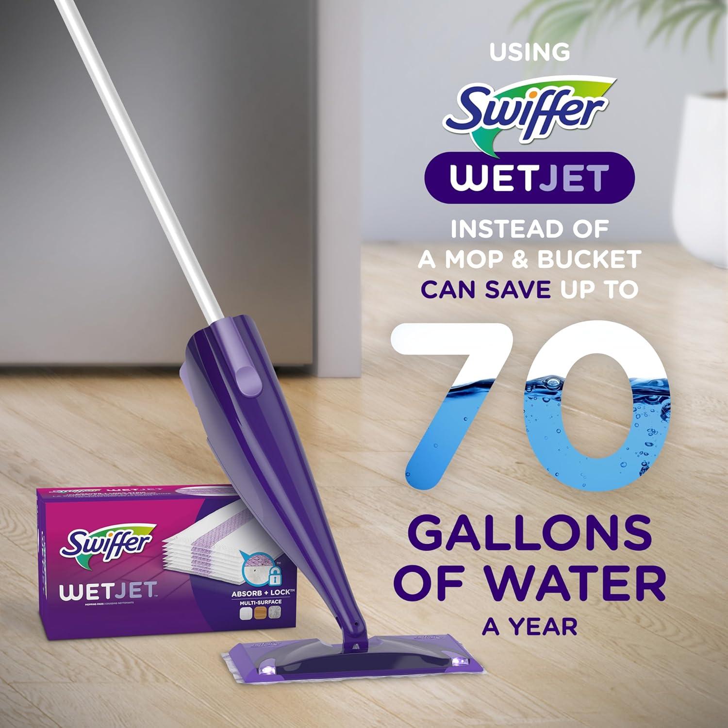 Almohadillas de Fregona Swiffer WetJet 24 Unidades Multi Superficie