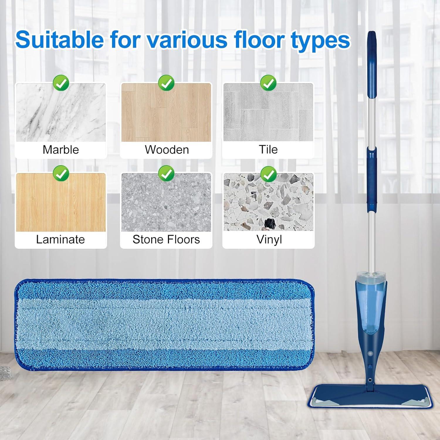 Paquete de 3 Paños de Microfibra para Mopa Bona 46x13.5cm