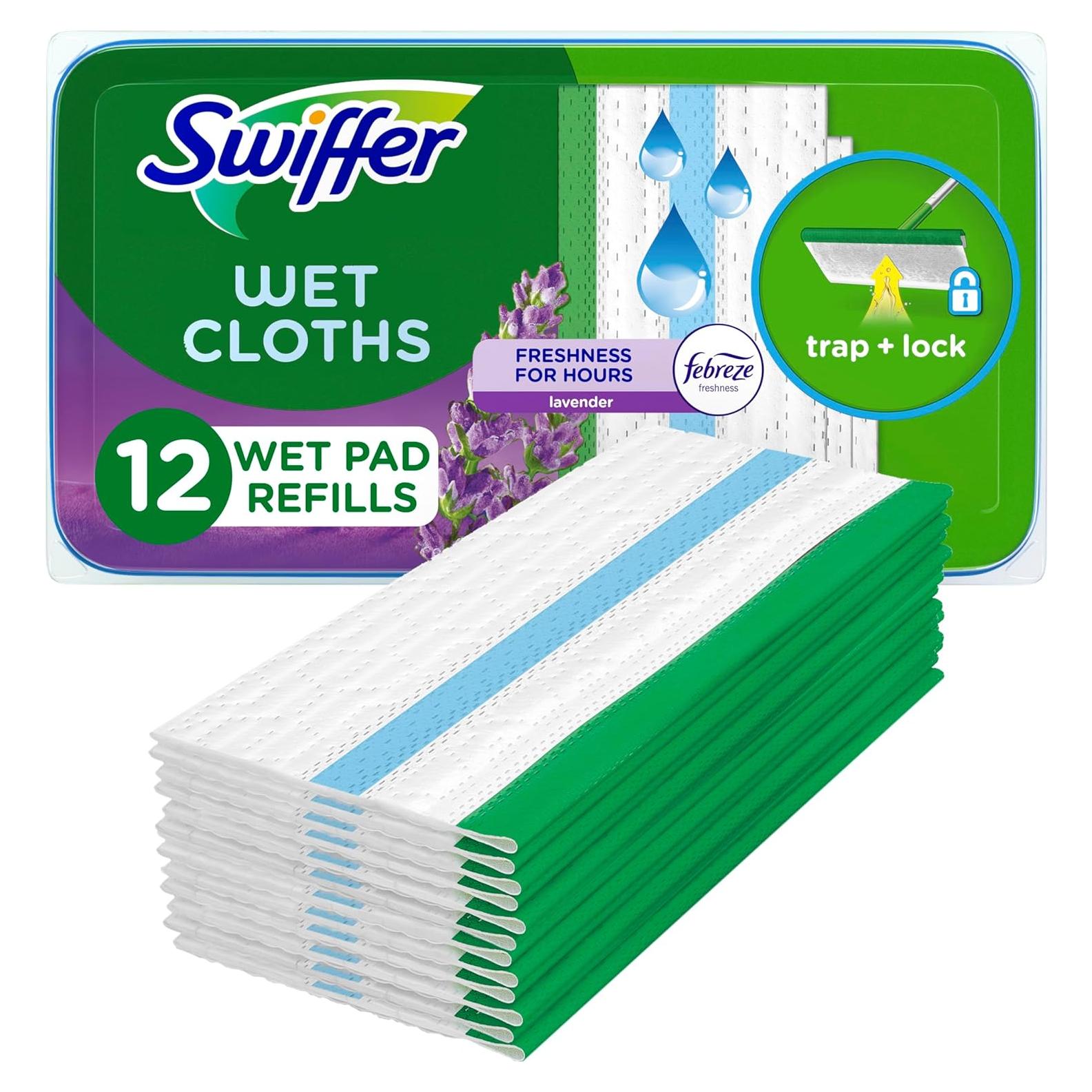 Recargas almohadillas limpieza húmeda Swiffer 12 unidades lavanda