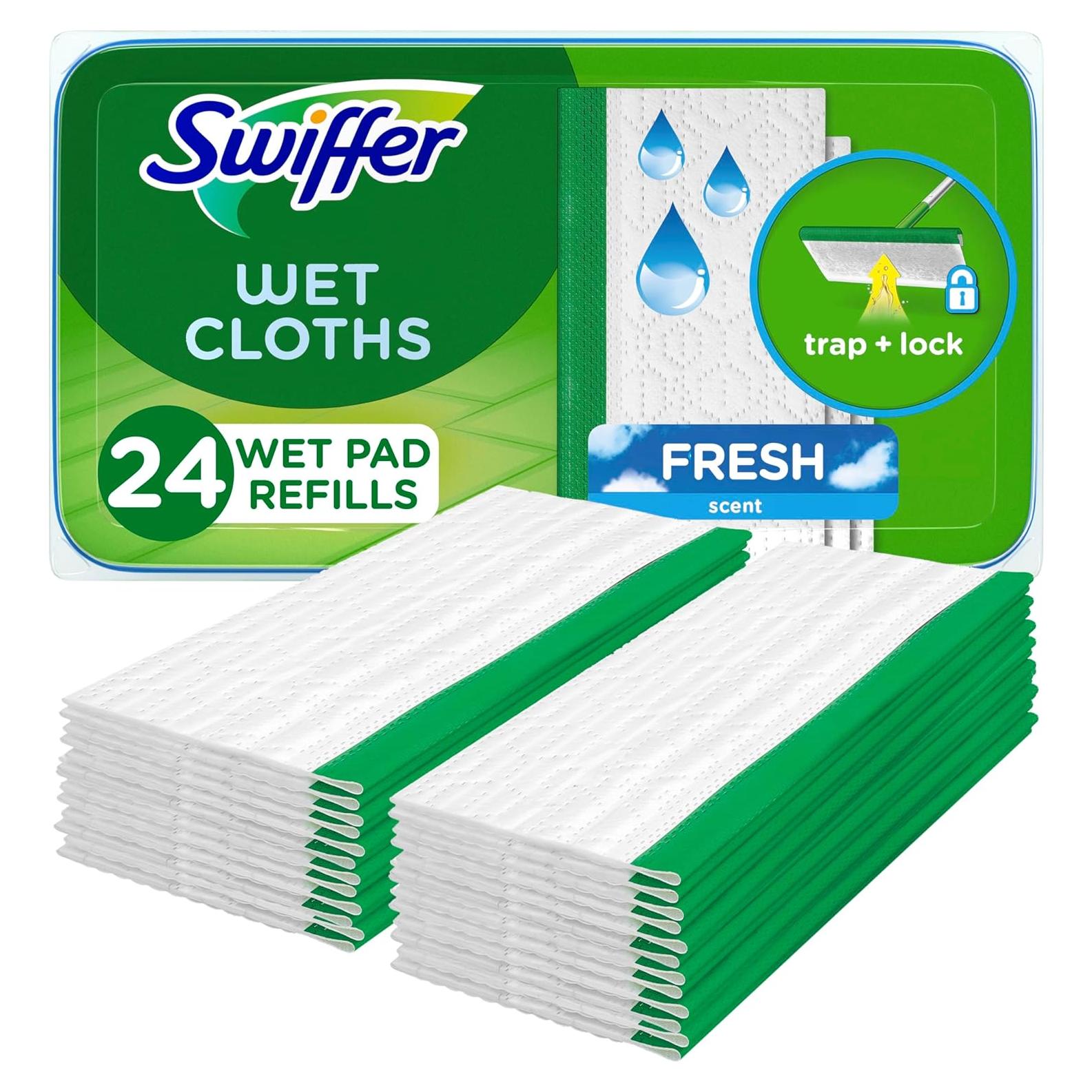 Paños de Limpieza Húmedos Swiffer Sweeper 24 Unidades
