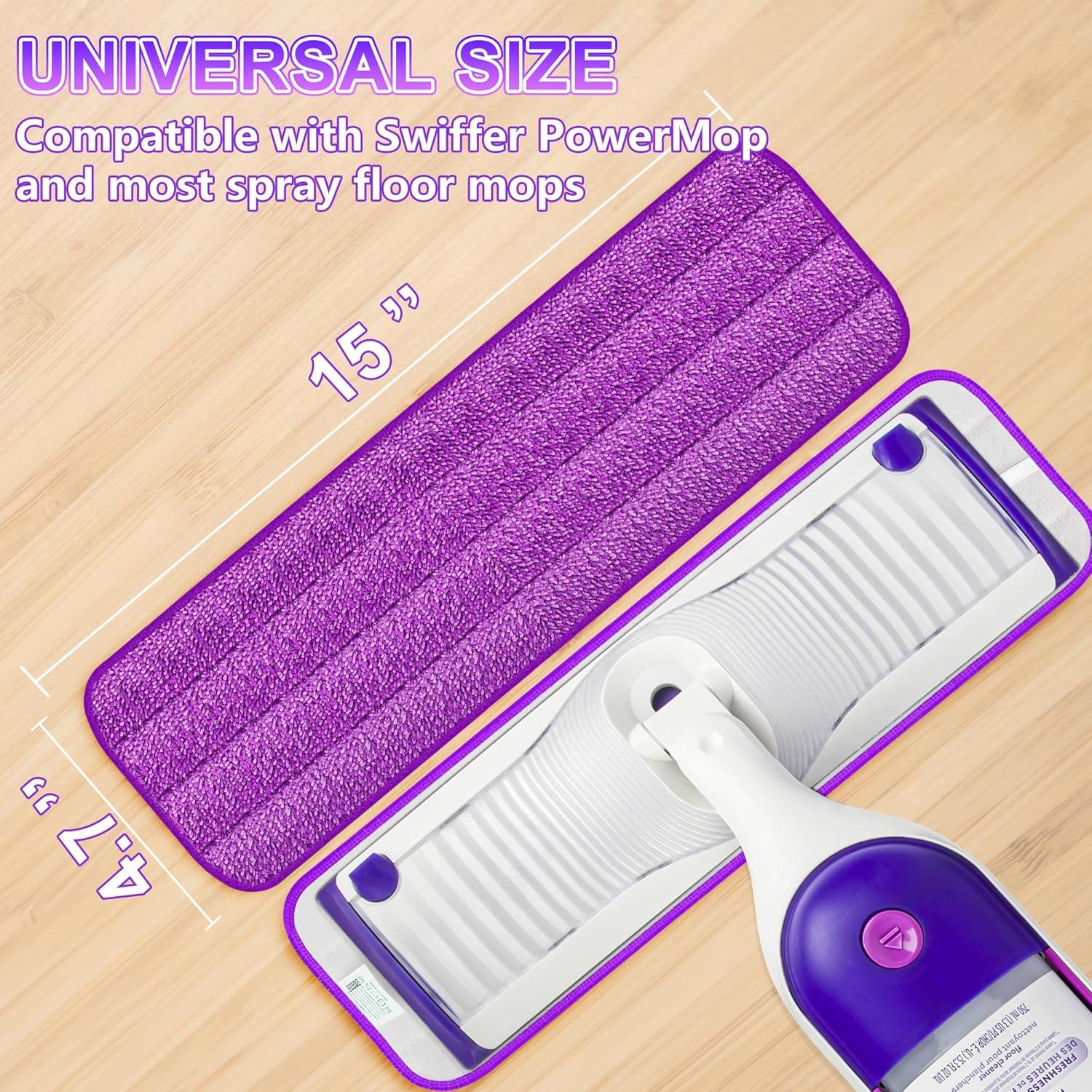 8 Almohadillas de Mopa Reutilizables FORSPEEDER 38.1 cm Microfibra