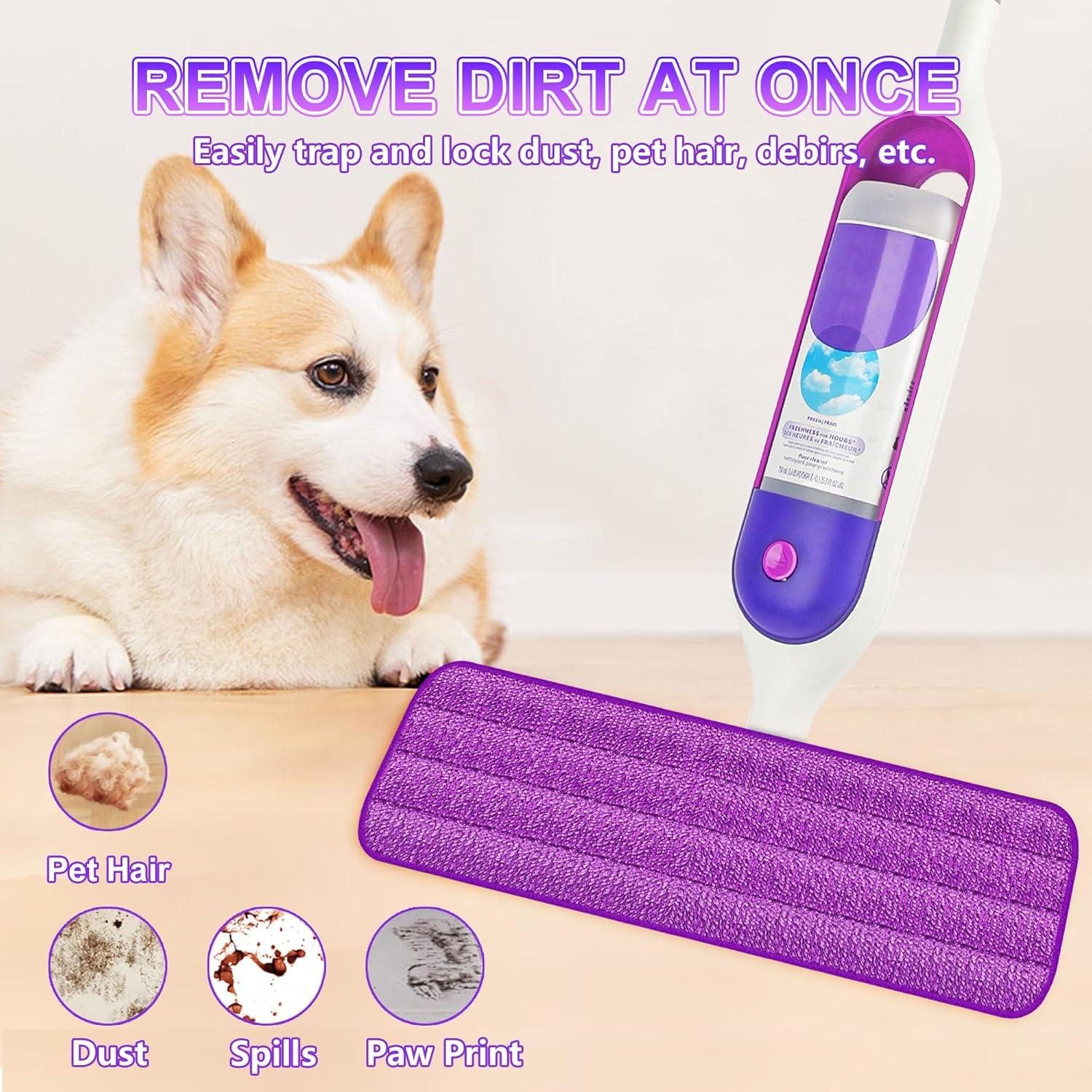 8 Almohadillas de Mopa Reutilizables FORSPEEDER 38.1 cm Microfibra